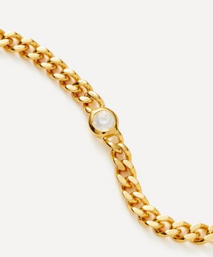 Missoma - 18ct Gold-Plated Vermeil Silver April Birthstone Chain Bracelet image number 2