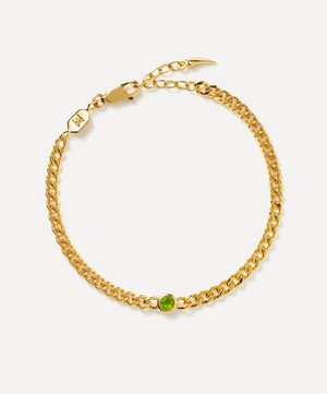 Missoma - 18ct Gold-Plated Vermeil Silver August Birthstone Chain Bracelet image number 0