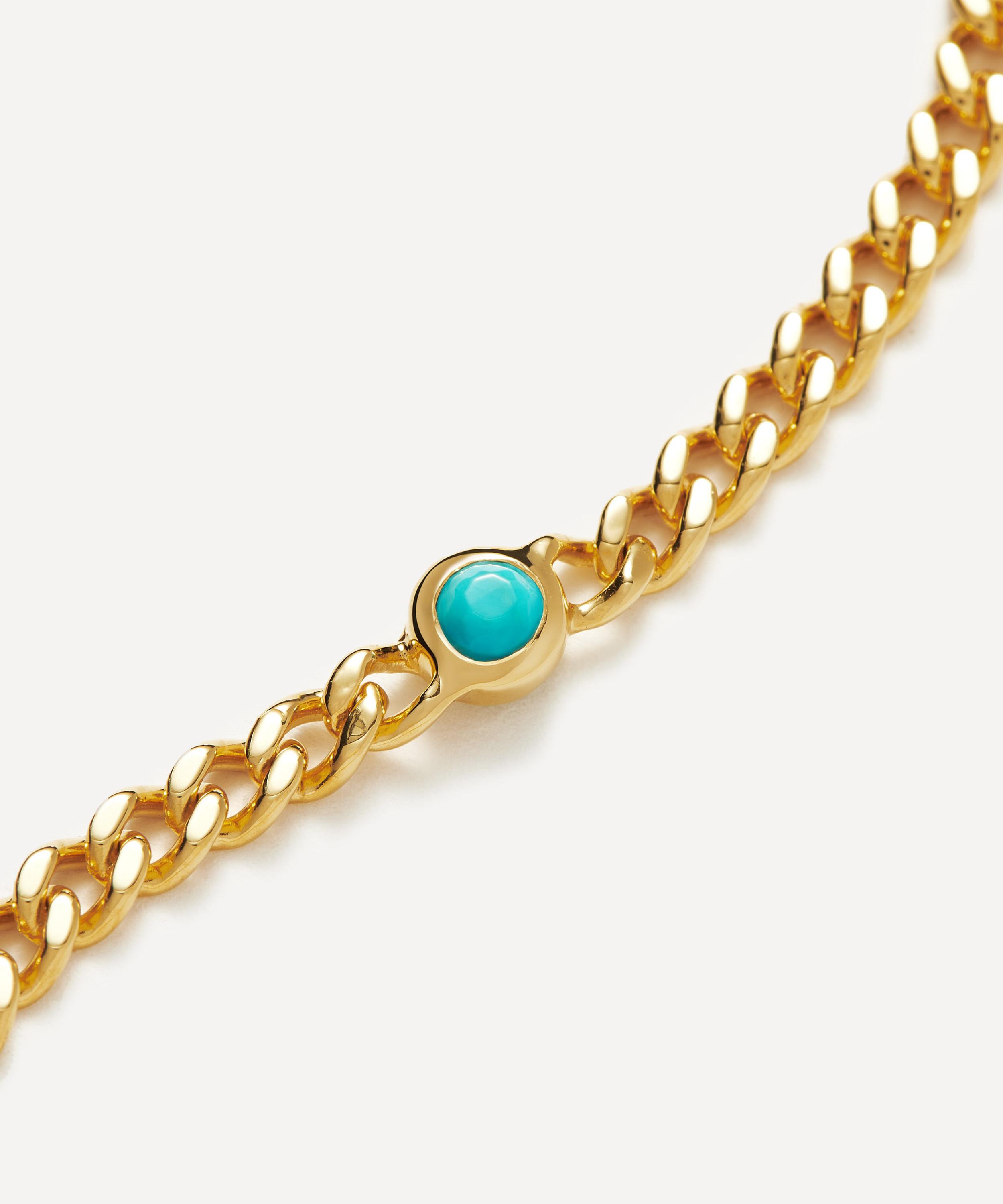 Missoma - 18ct Gold-Plated Vermeil Silver December Birthstone Chain Bracelet image number 2