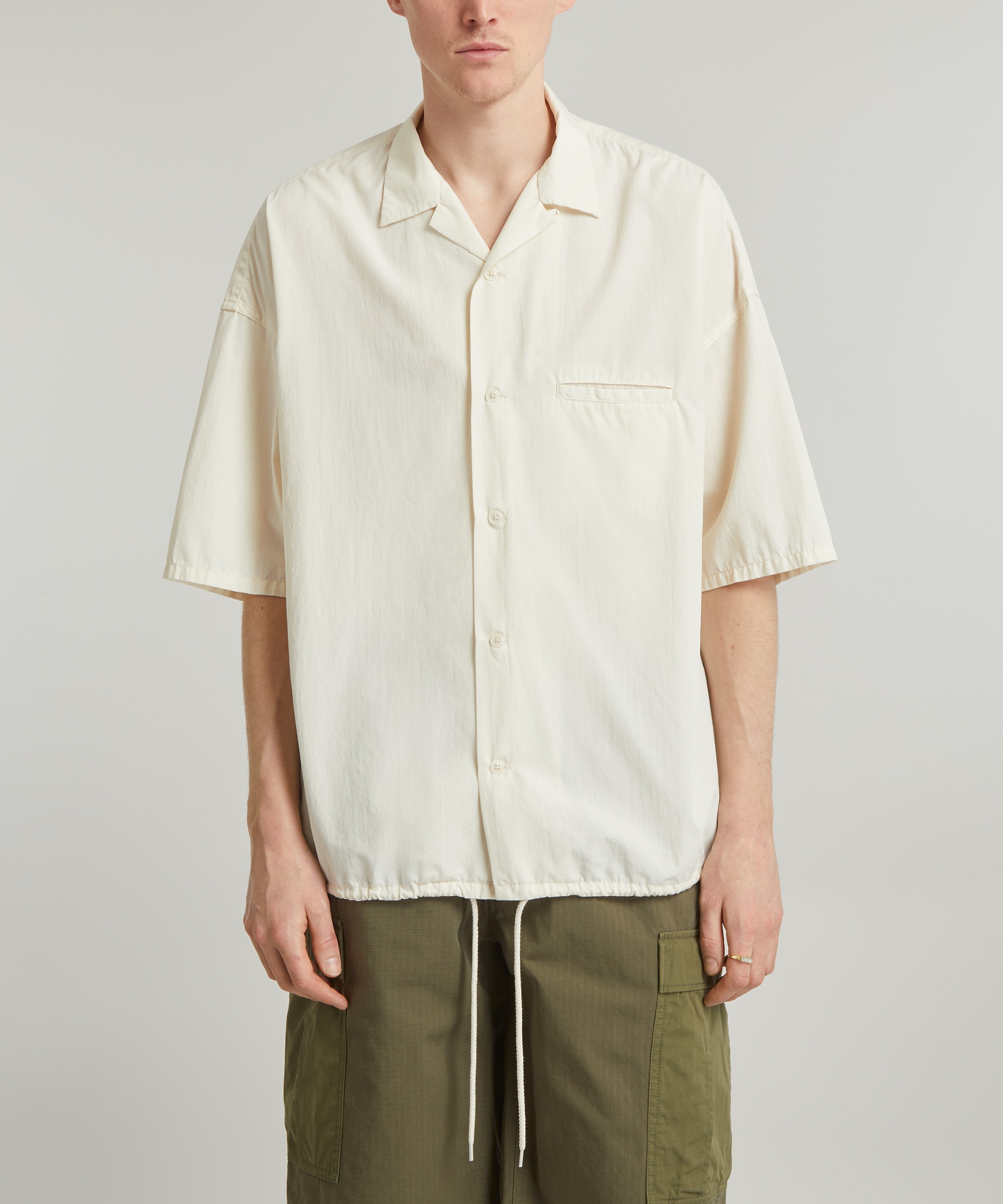 Nanamica Open Collar Wind H/S Shirt | Liberty