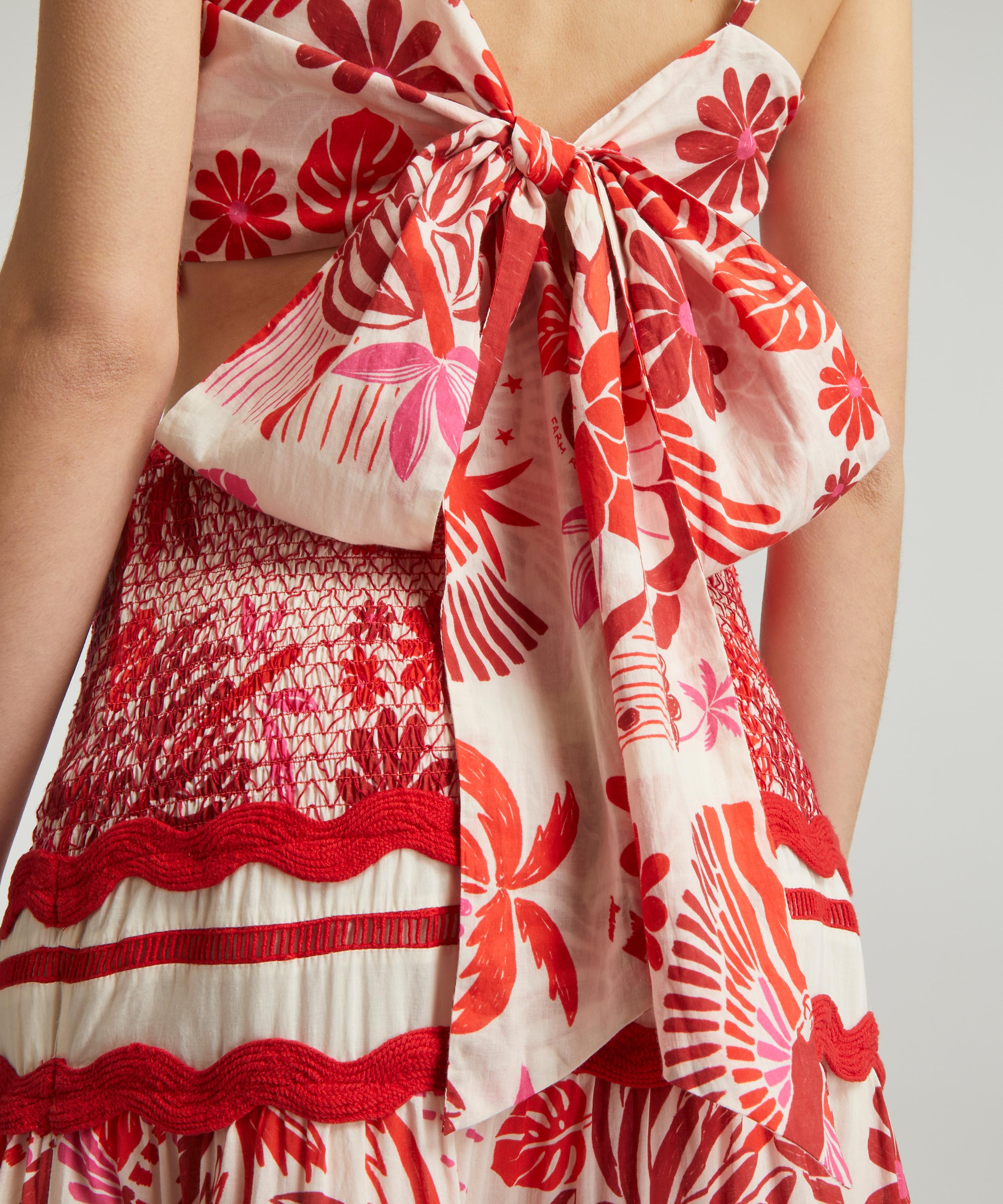 FARM Rio - Off-White Rio Tiles Crop-Top image number 4