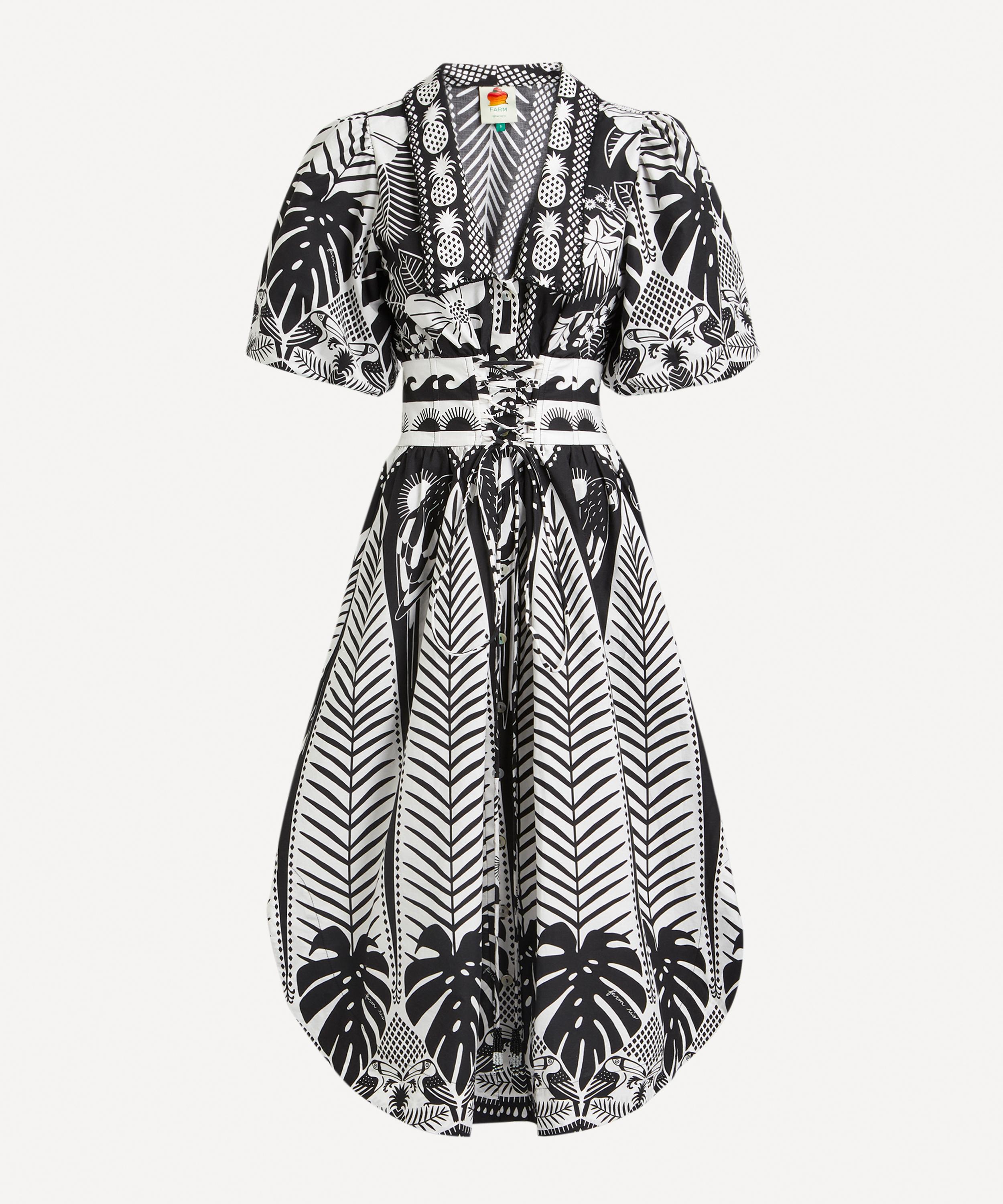 FARM Rio - Macaw Elegance Midi-Dress image number 0