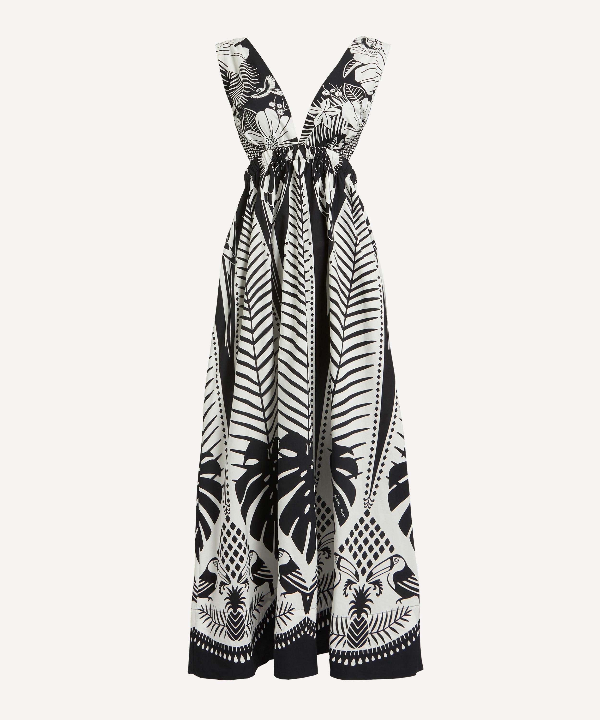 FARM Rio - Macaw Elegance Black Maxi-Dress image number 0