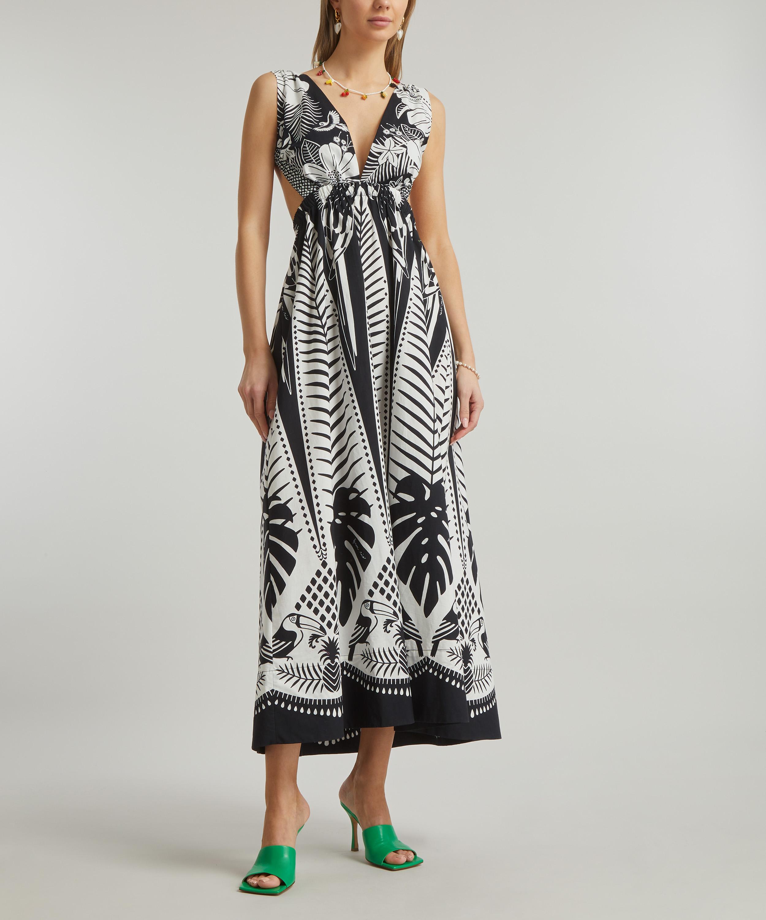 FARM Rio - Macaw Elegance Black Maxi-Dress image number 2