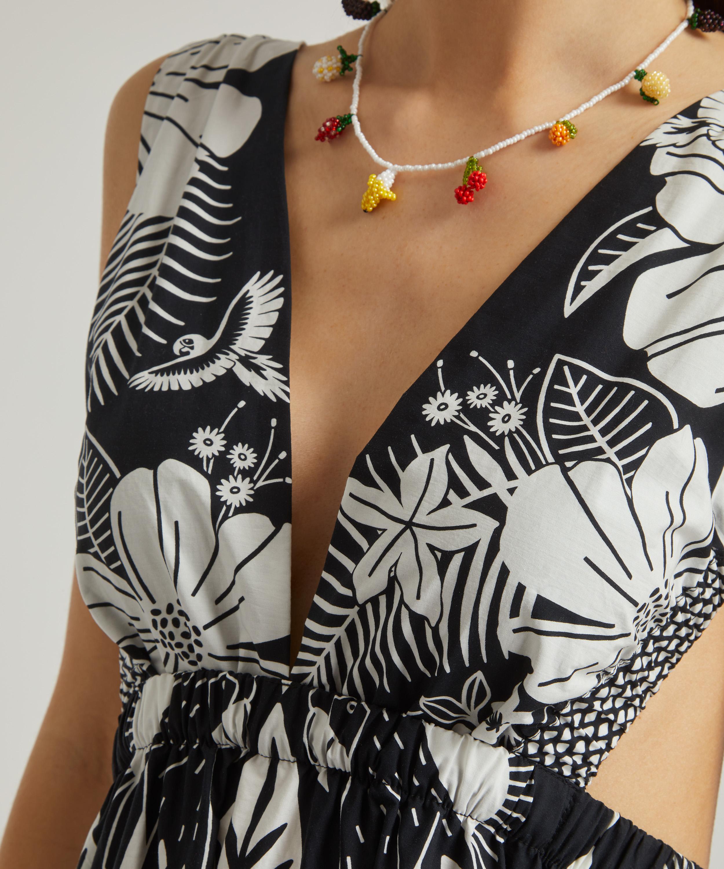 FARM Rio - Macaw Elegance Black Maxi-Dress image number 4