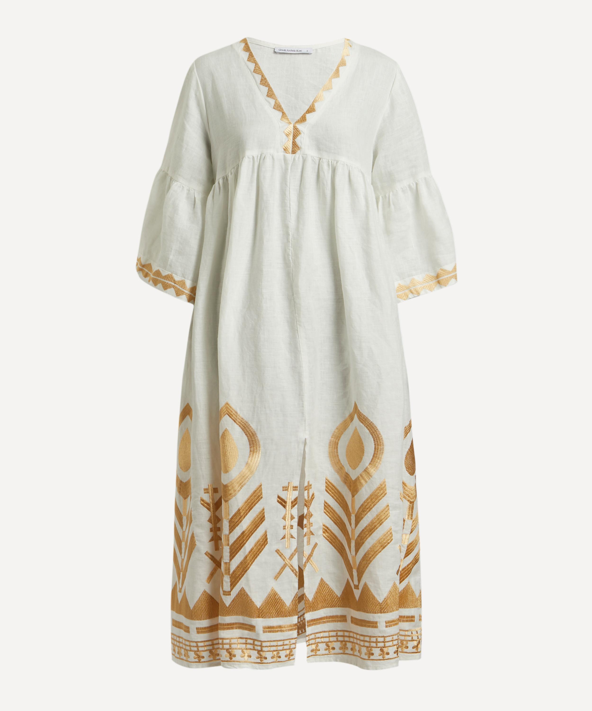 Kori - Feathers Embroidered Midi-Tunic image number 0