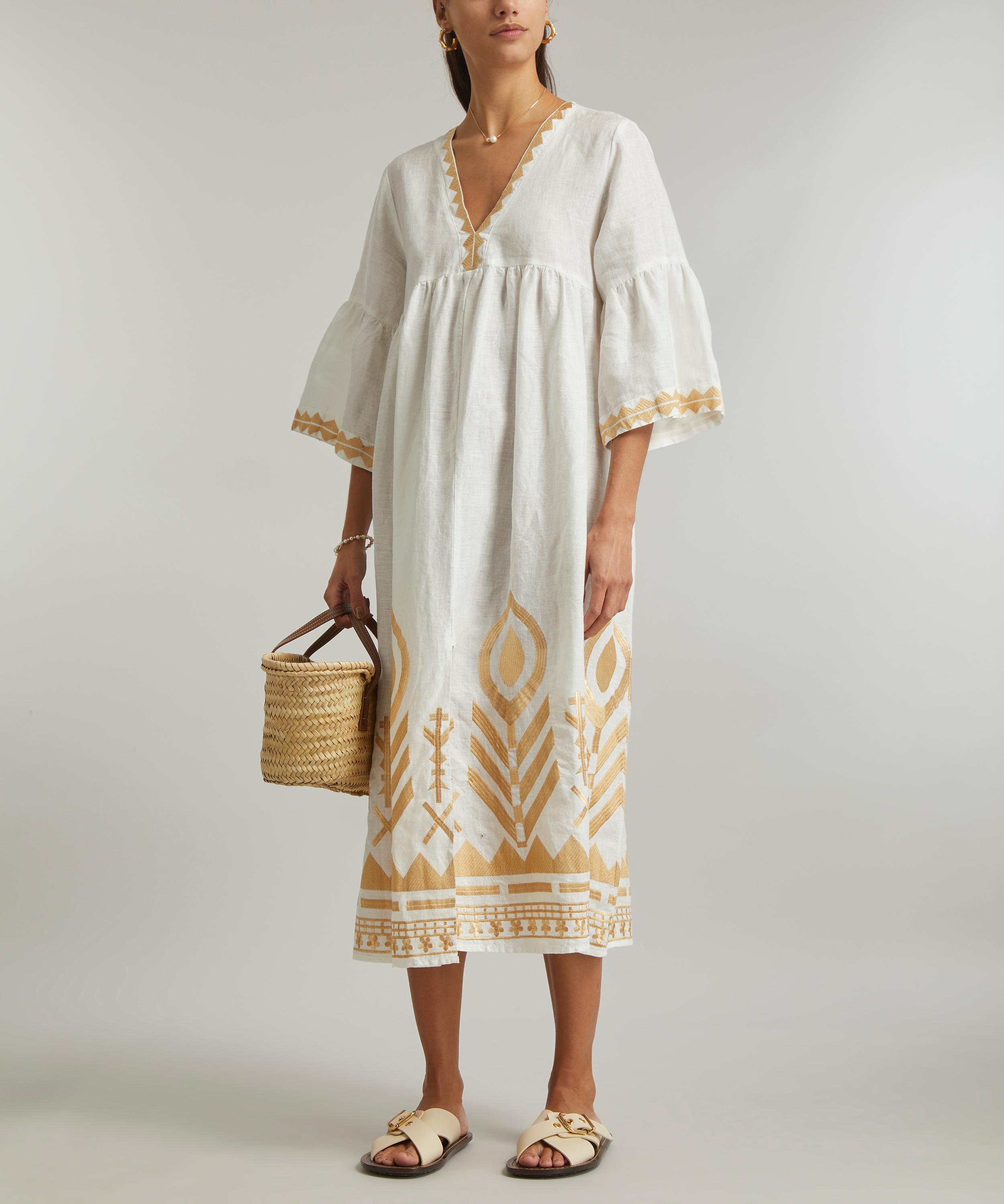 Kori - Feathers Embroidered Midi-Tunic image number 1