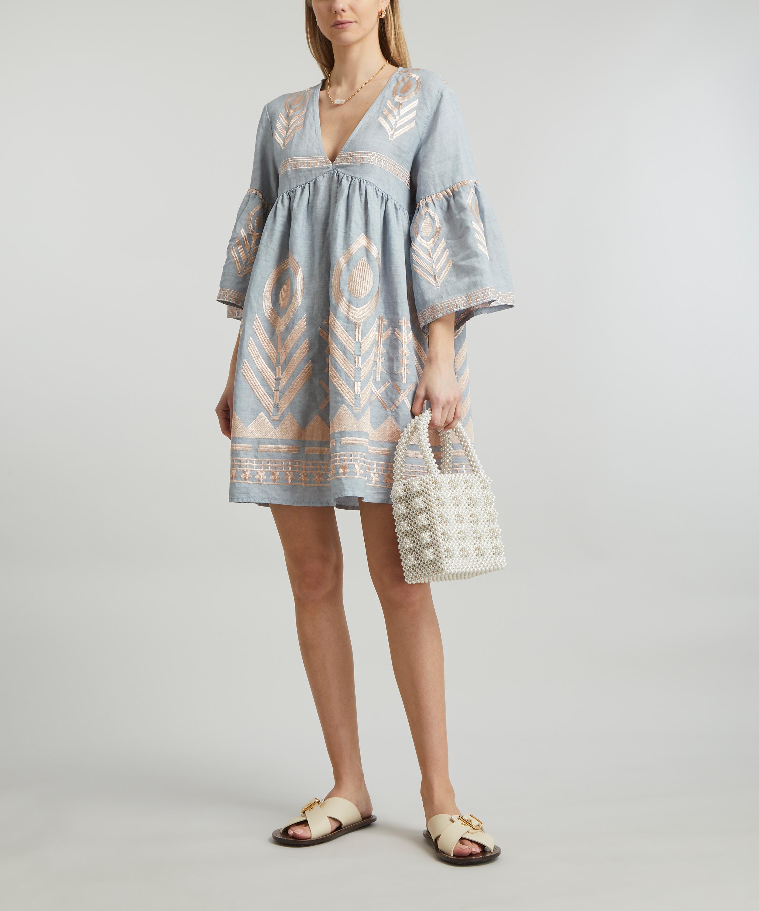 Feathers 2024 linen dress