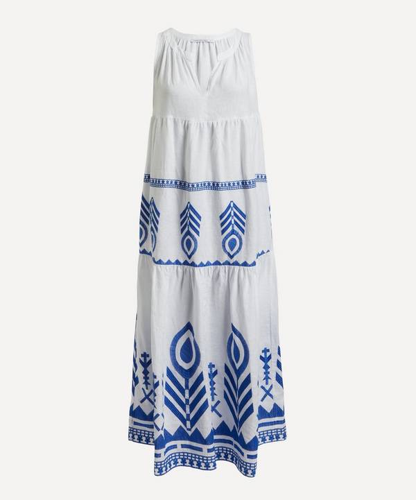 Kori - Feathers Embroidered Maxi-Dress image number 0
