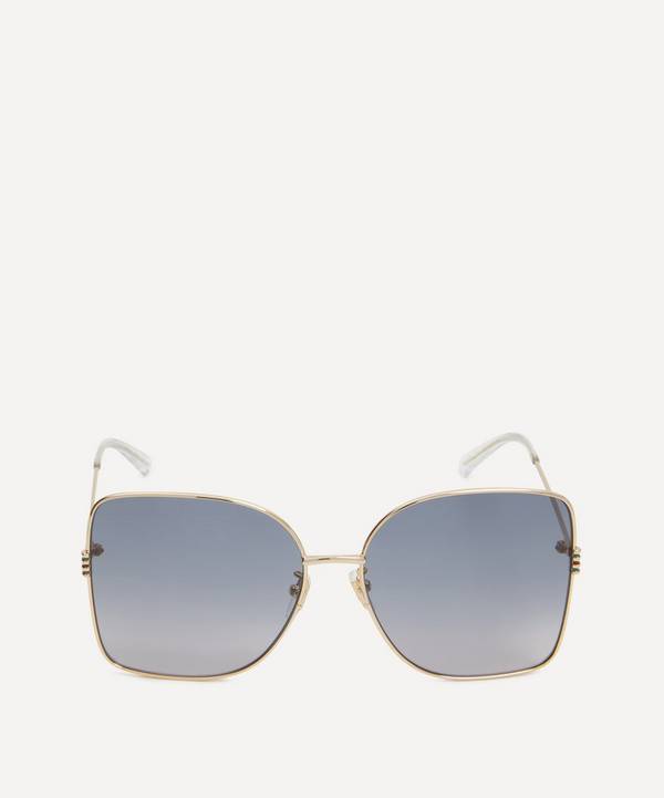 Gucci - Oversized Sqaure Metal Sunglasses image number 0