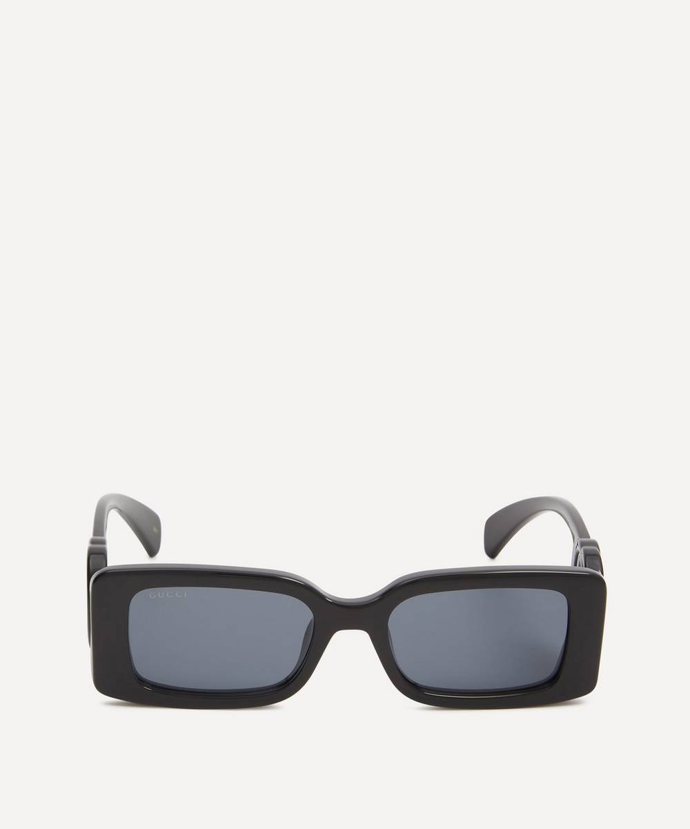 Gucci - Rectangular Logo Acetate Sunglasses