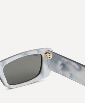 Gucci - Chunky Rectangular Logo Acetate Sunglasses image number 3