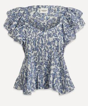 Madrana Floral-Printed Cotton Top