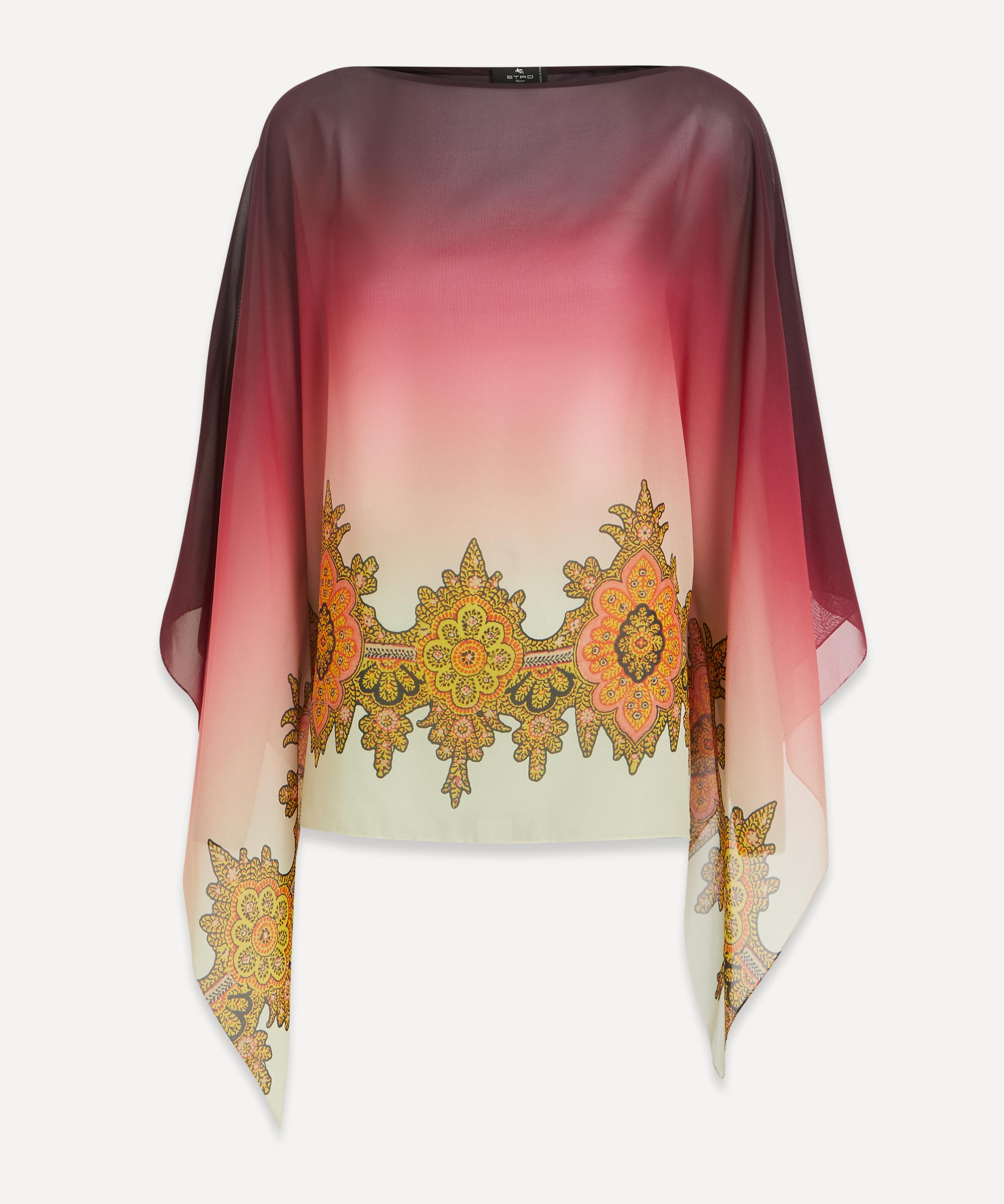 Etro - Silk Paisley Poncho Top image number 0