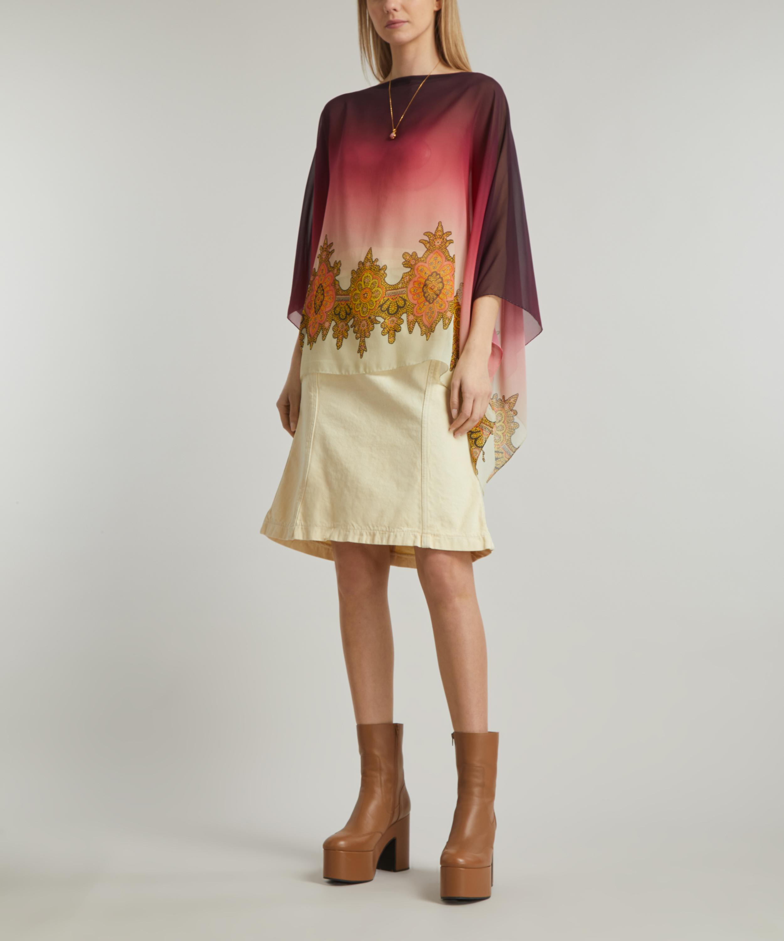 Etro - Silk Paisley Poncho Top image number 1