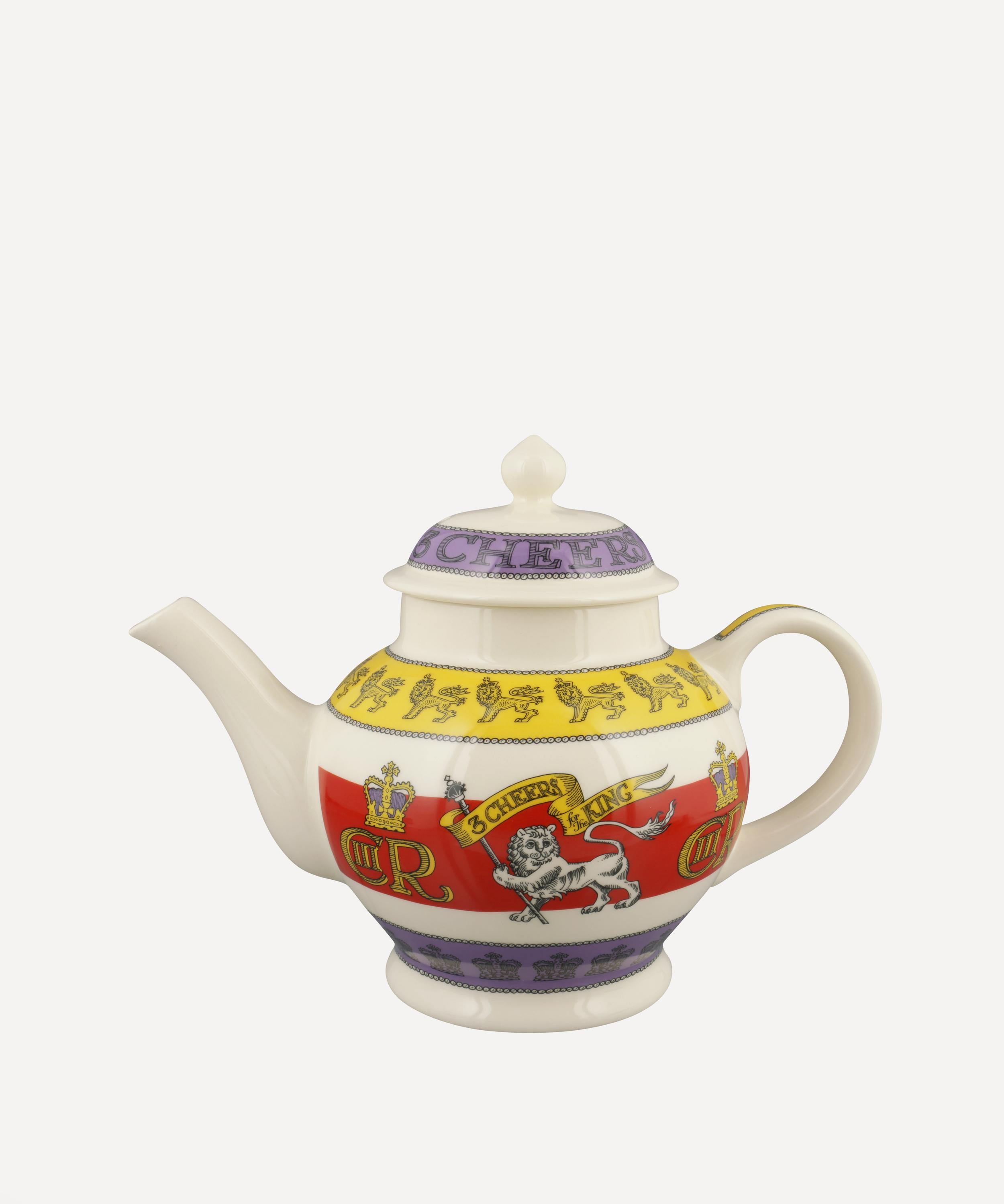 Emma Bridgewater - 3 Cheers For King Charles III Teapot image number 0