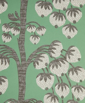 Liberty Interiors - Berry Tree Wallpaper in Jade image number 0