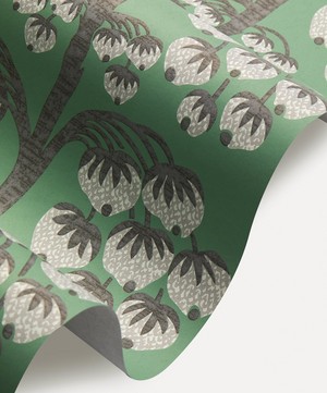 Liberty Interiors - Berry Tree Wallpaper in Jade image number 1