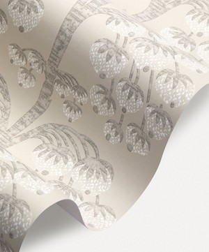 Liberty Interiors - Berry Tree Wallpaper in Pewter image number 1