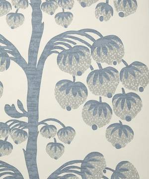 Berry Tree Wallpaper in Lapis
