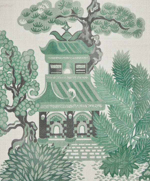 Liberty Interiors - Floating Palace Linen in Jade image number null