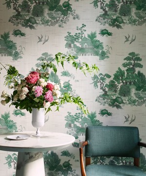 Liberty Interiors - Floating Palace Linen in Jade image number 1