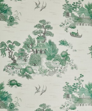 Liberty Interiors - Floating Palace Linen in Jade image number 2