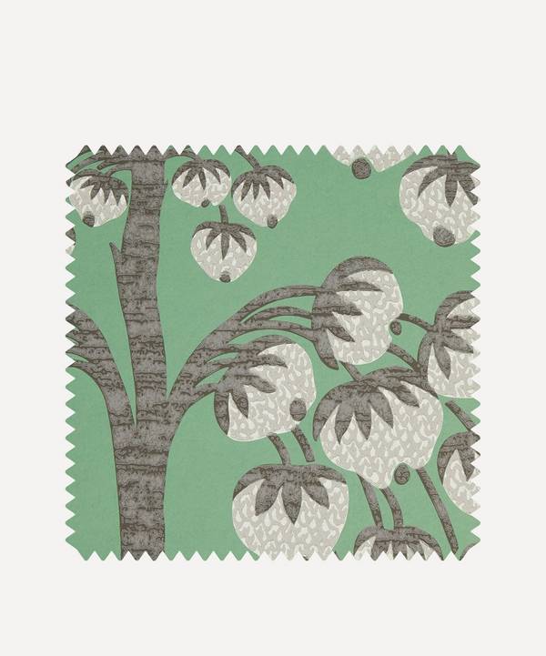 Liberty Interiors - Wallpaper Swatch – Berry Tree in Jade image number 0