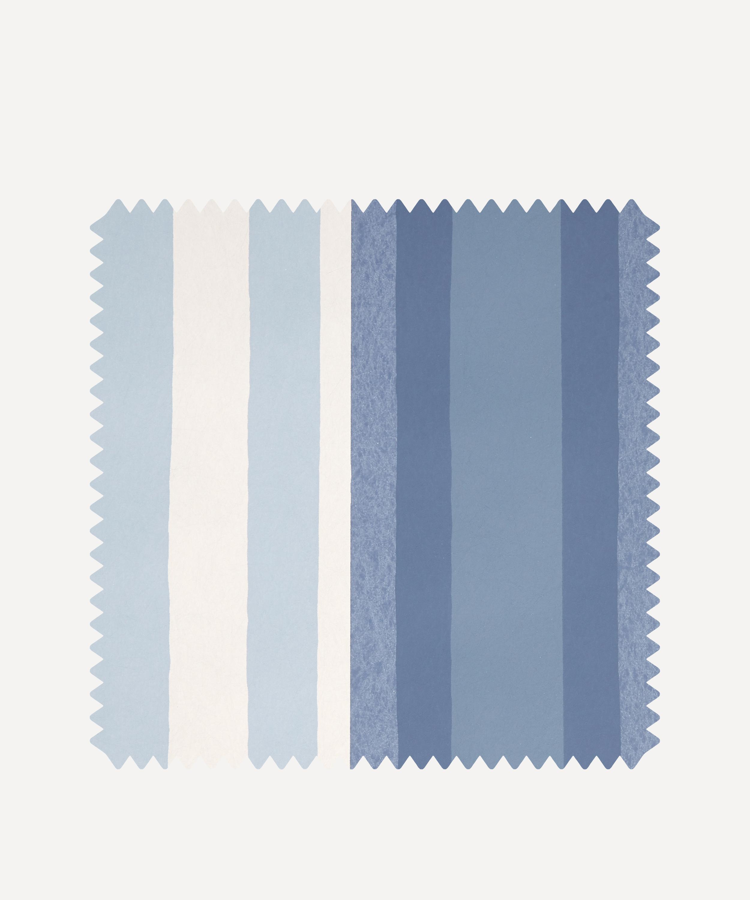 Liberty Interiors - Wallpaper Swatch – Obi Stripe in Lapis image number 0