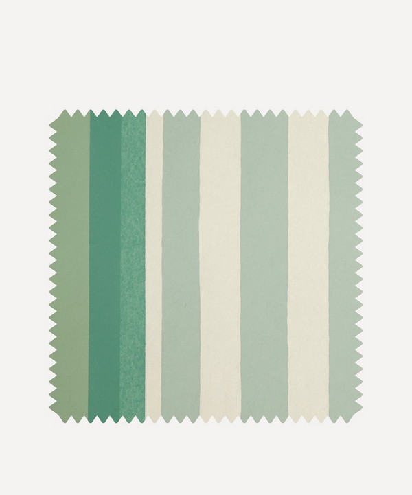 Liberty Interiors - Wallpaper Swatch – Obi Stripe in Jade image number null