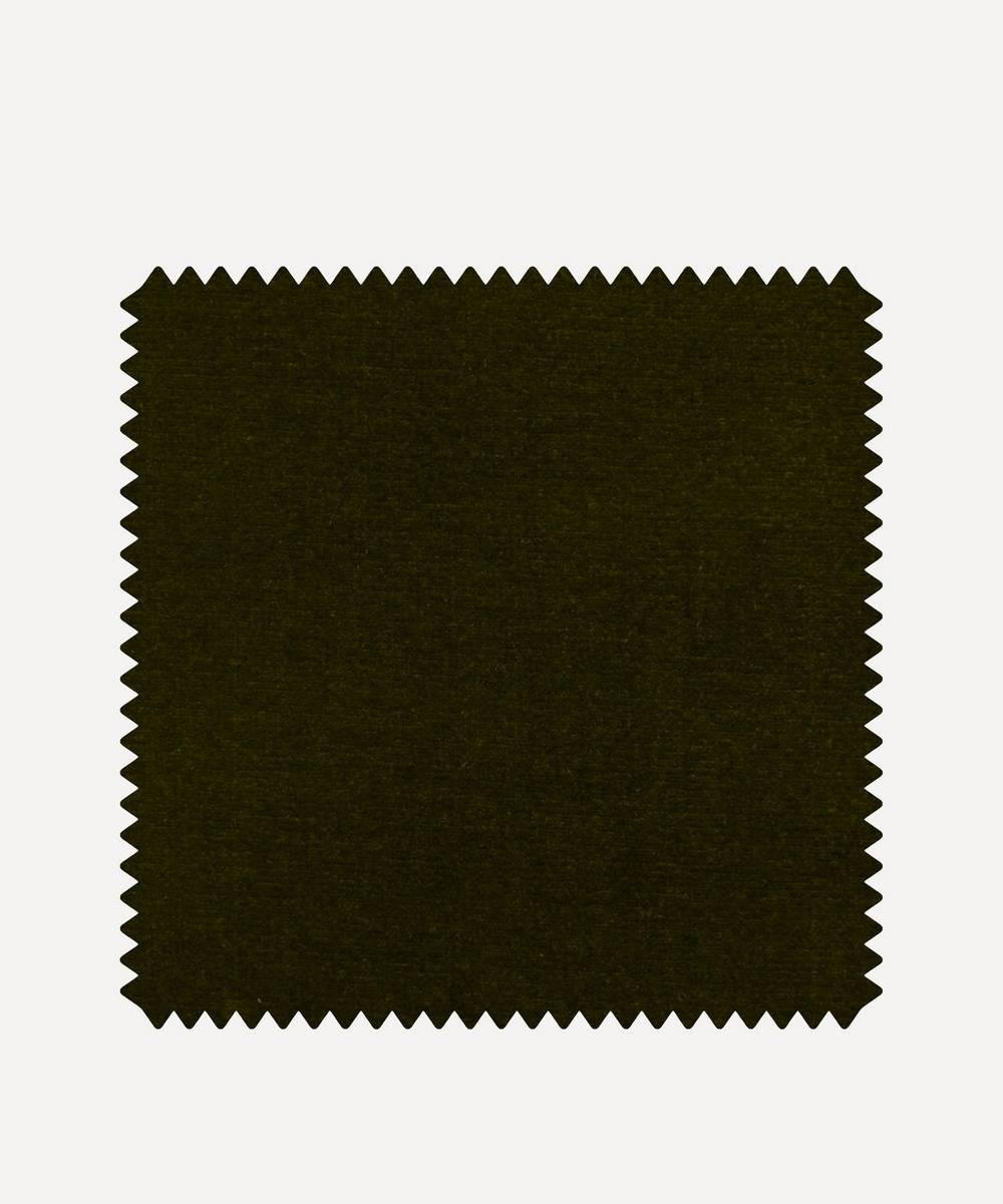 Liberty Interiors - Fabric Swatch - Cotton Velvet in Moss
