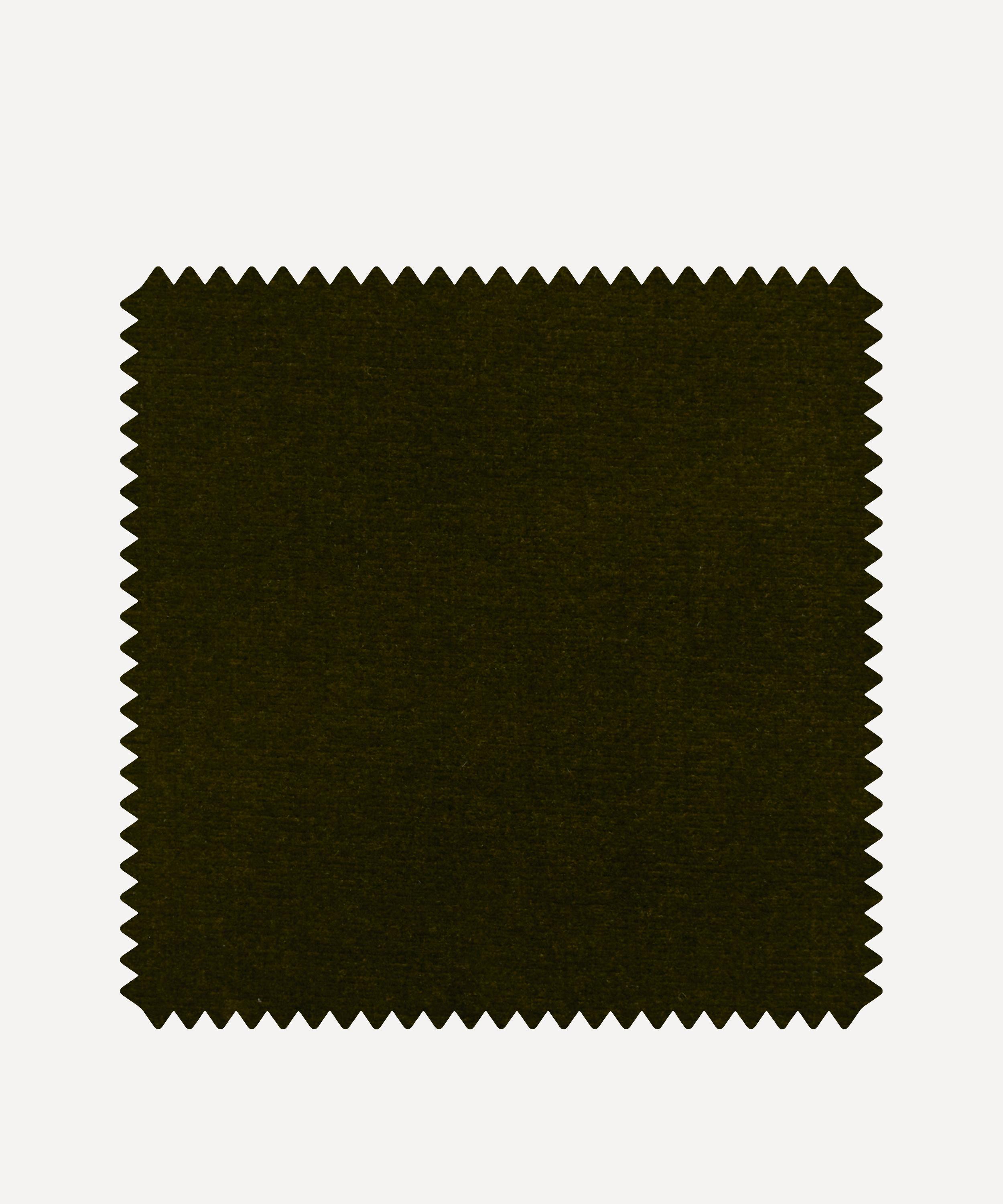 Liberty Interiors - Fabric Swatch - Cotton Velvet in Moss