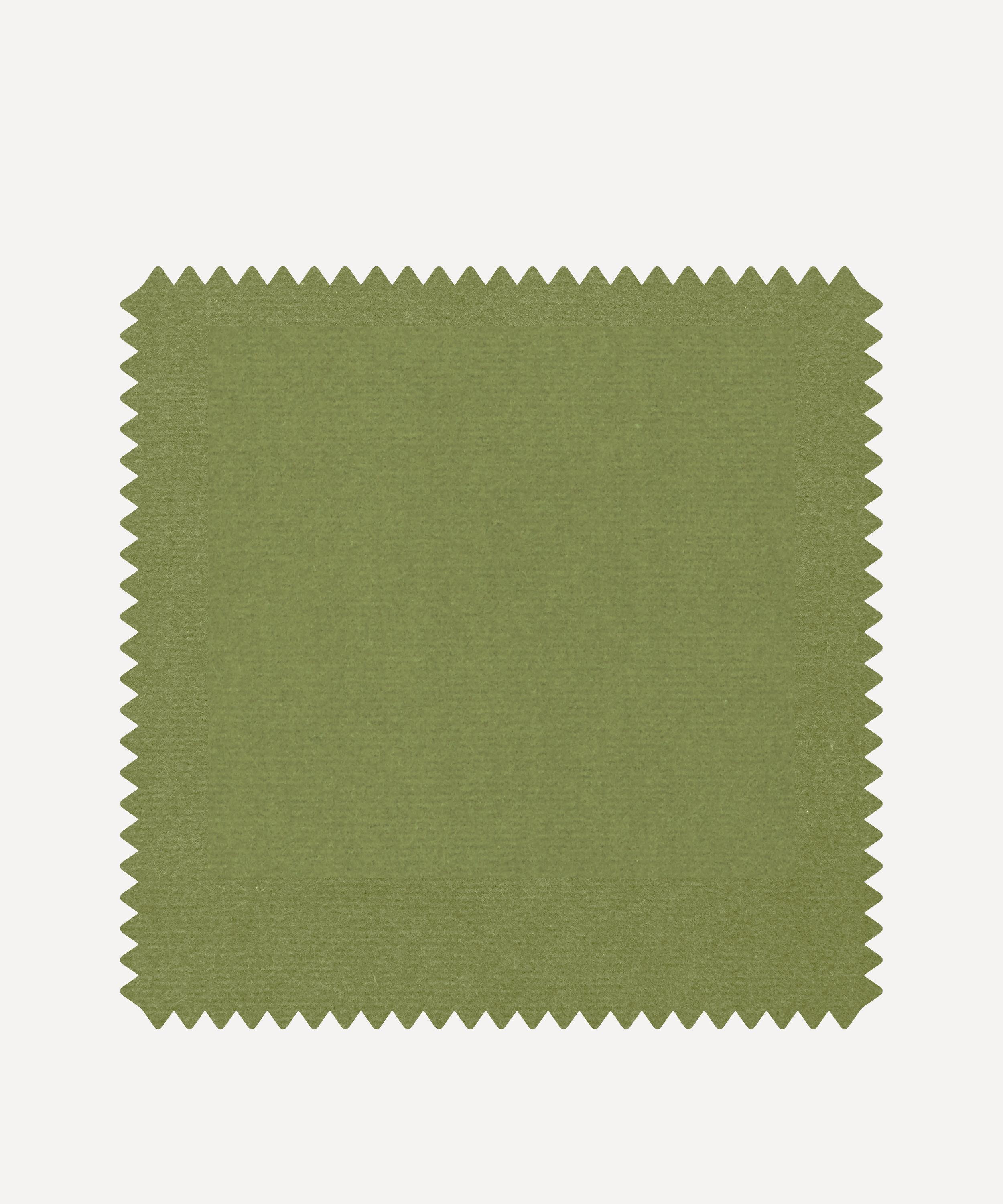 Liberty Interiors - Fabric Swatch - Cotton Velvet in Fern image number 0