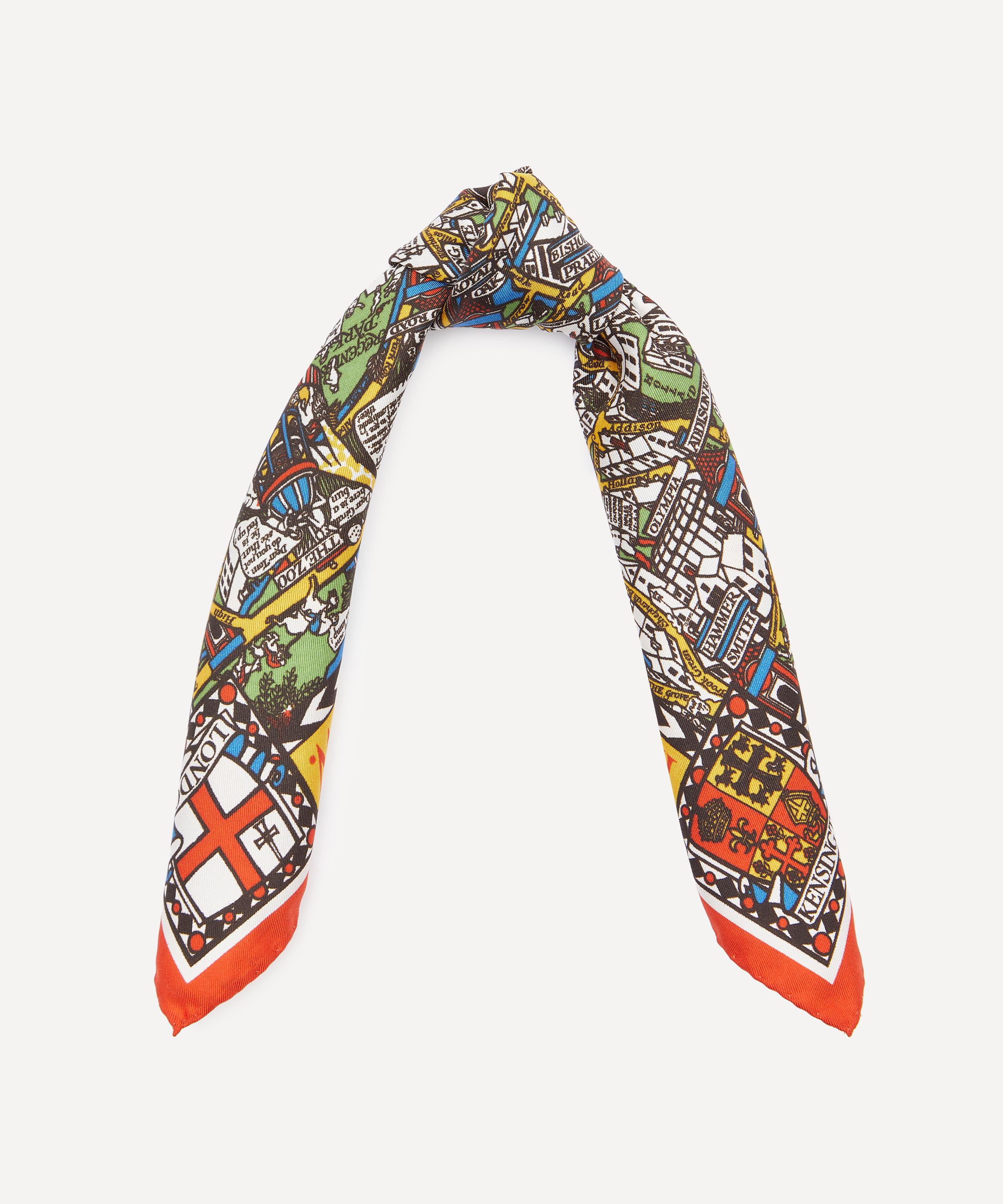 Liberty - Big Smoke Silk Twill Scarf (45X45cm) image number 2