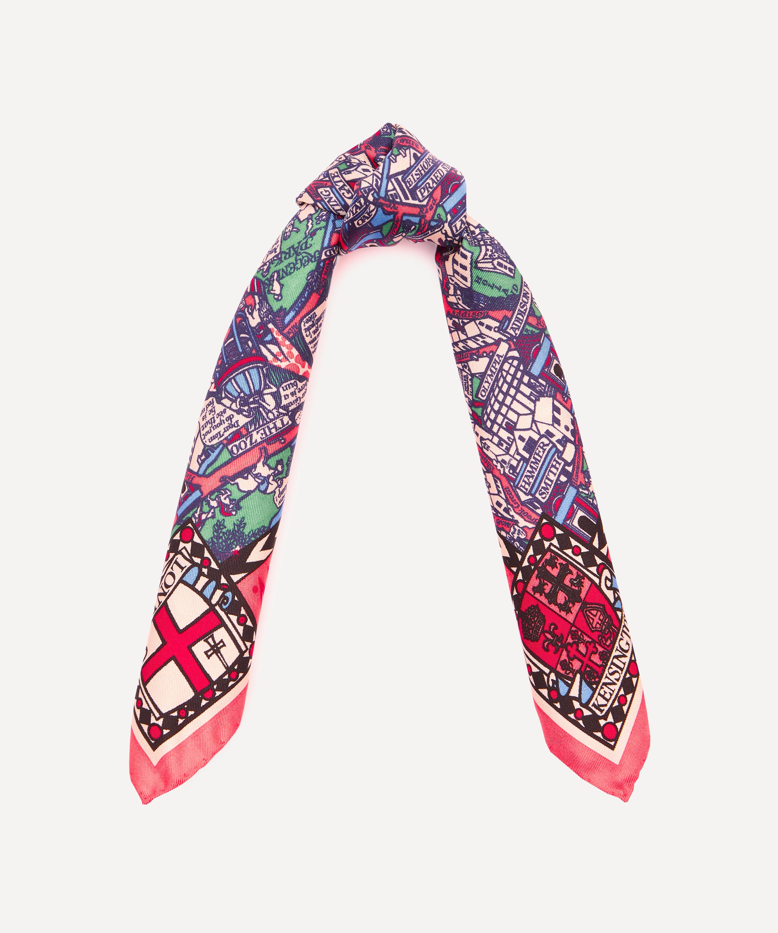 Liberty - Big Smoke Silk Twill Scarf (45X45cm) image number 2