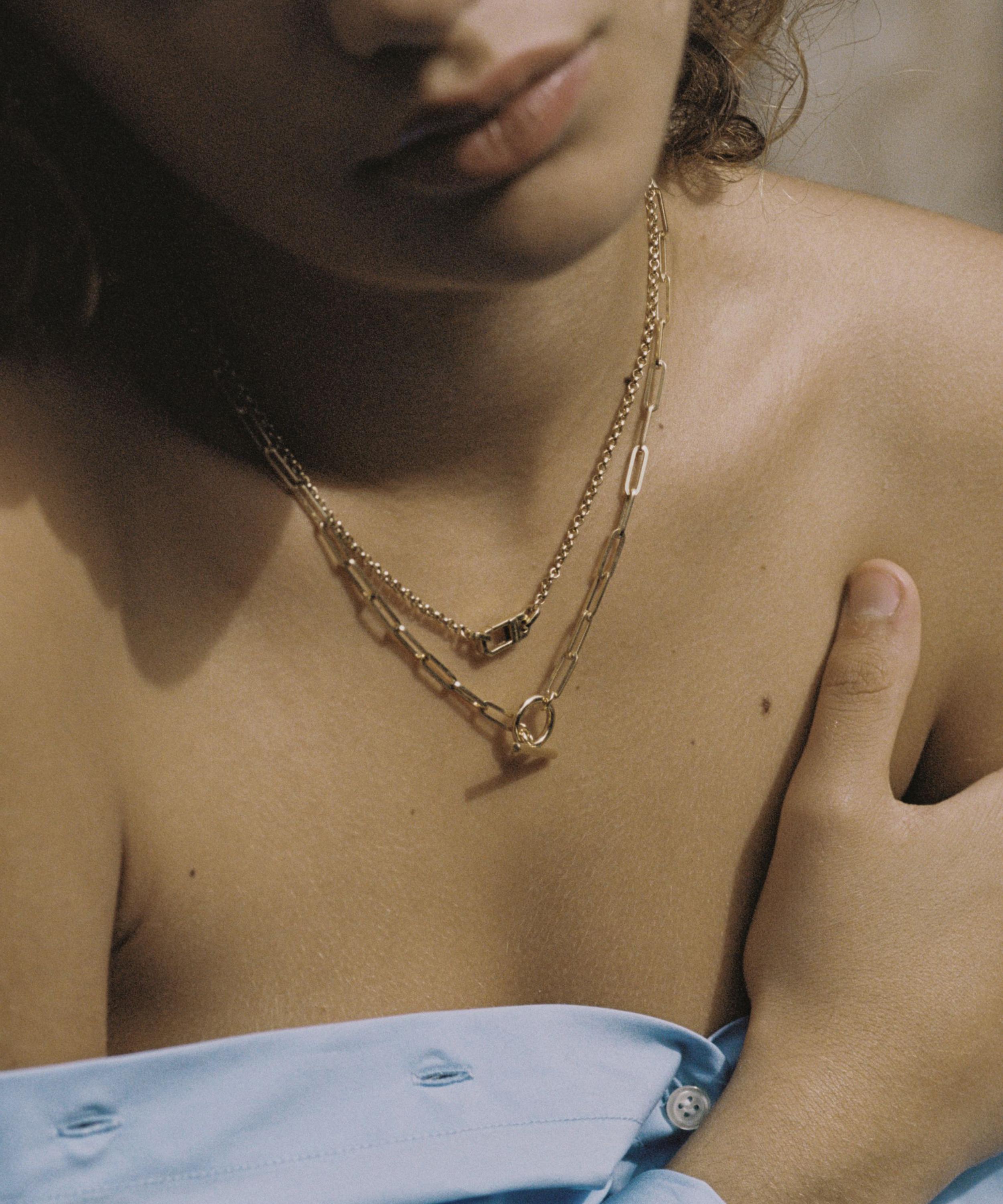 Otiumberg - 9ct Gold-Plated Vermeil Silver Hex Necklace image number 1
