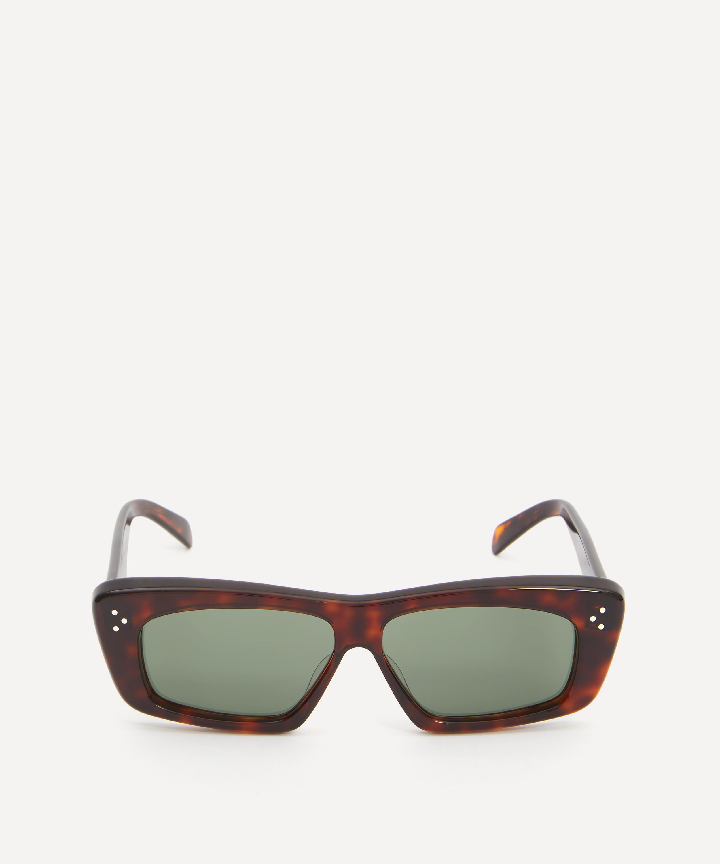 Celine rectangular outlet sunglasses in acetate