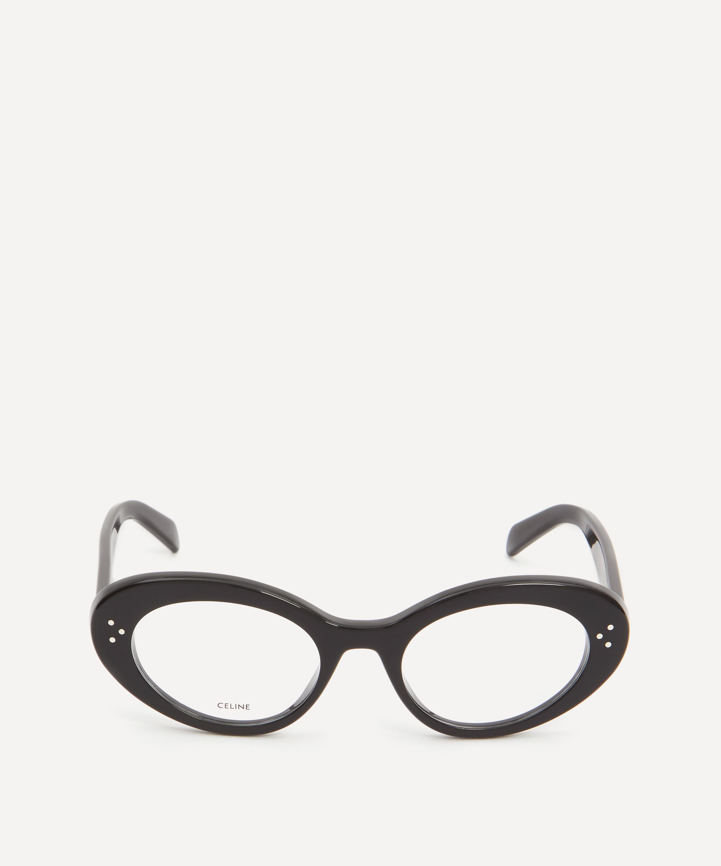 Fendi Cat-eye Acetate And Silver-tone Optical Glasses in Black