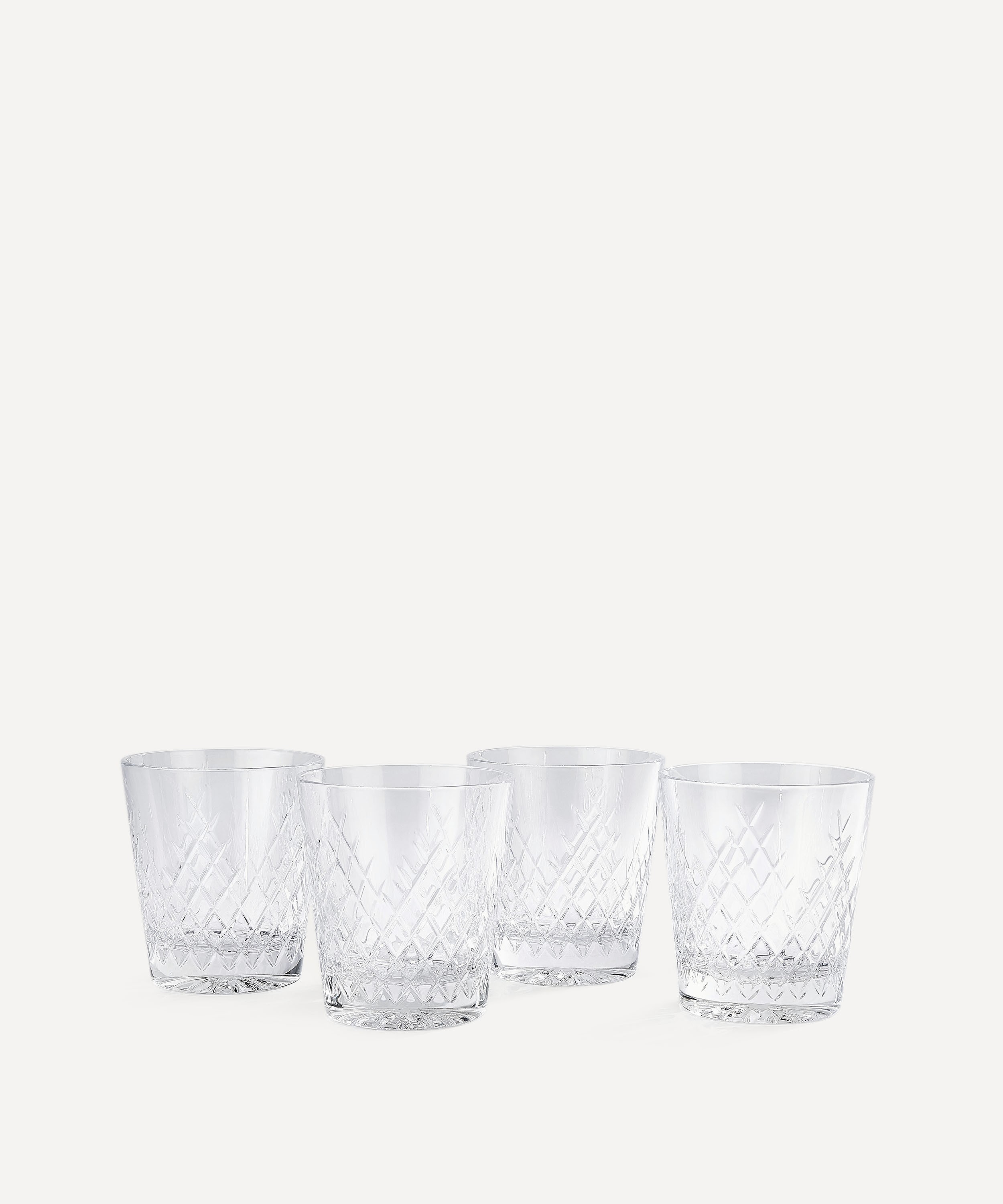Soho Home Barwell Cut Crystal Rocks Glass | Set of 4