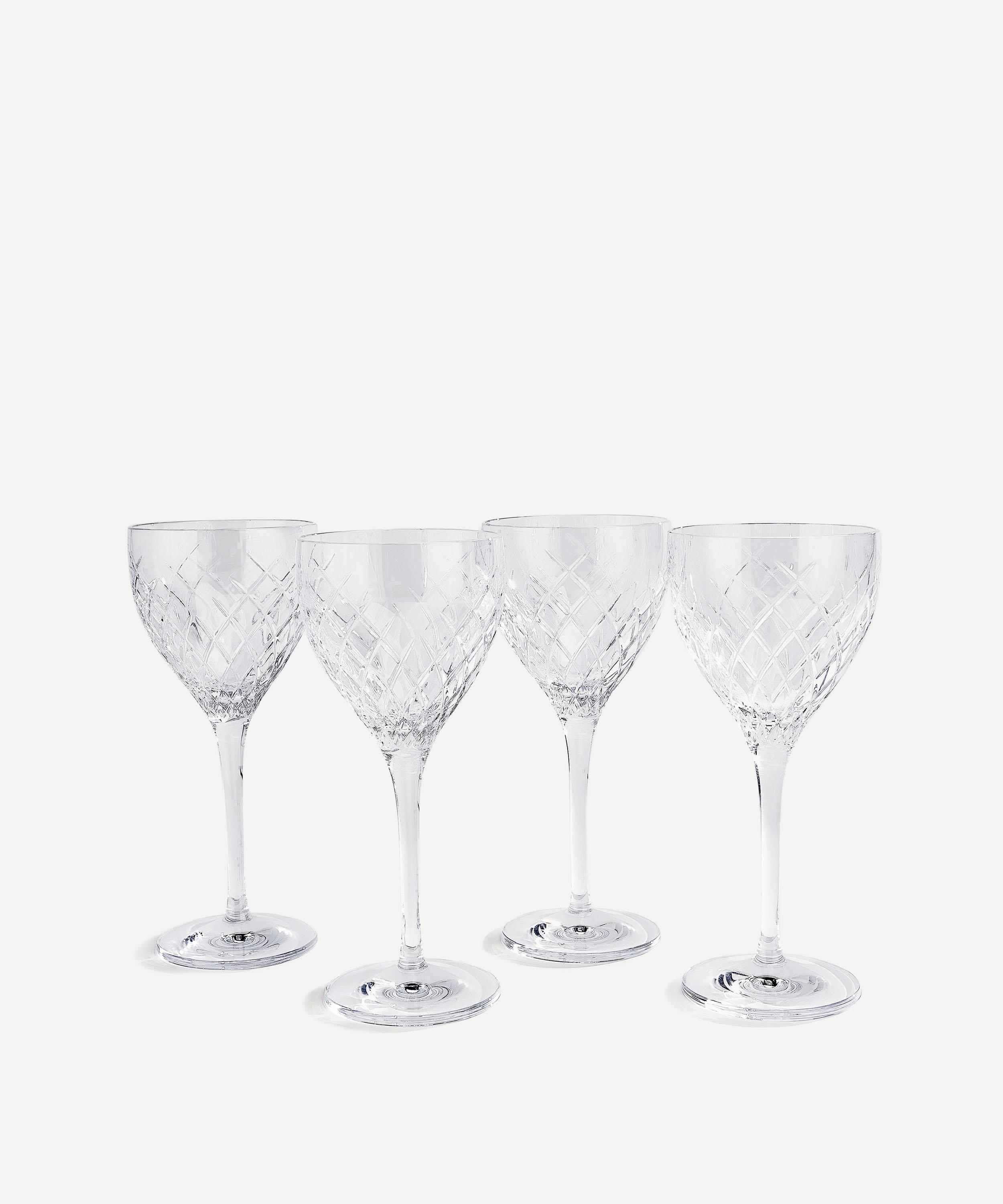 Soho Home Barwell Cut Crystal White Wine Glass | Set of 4