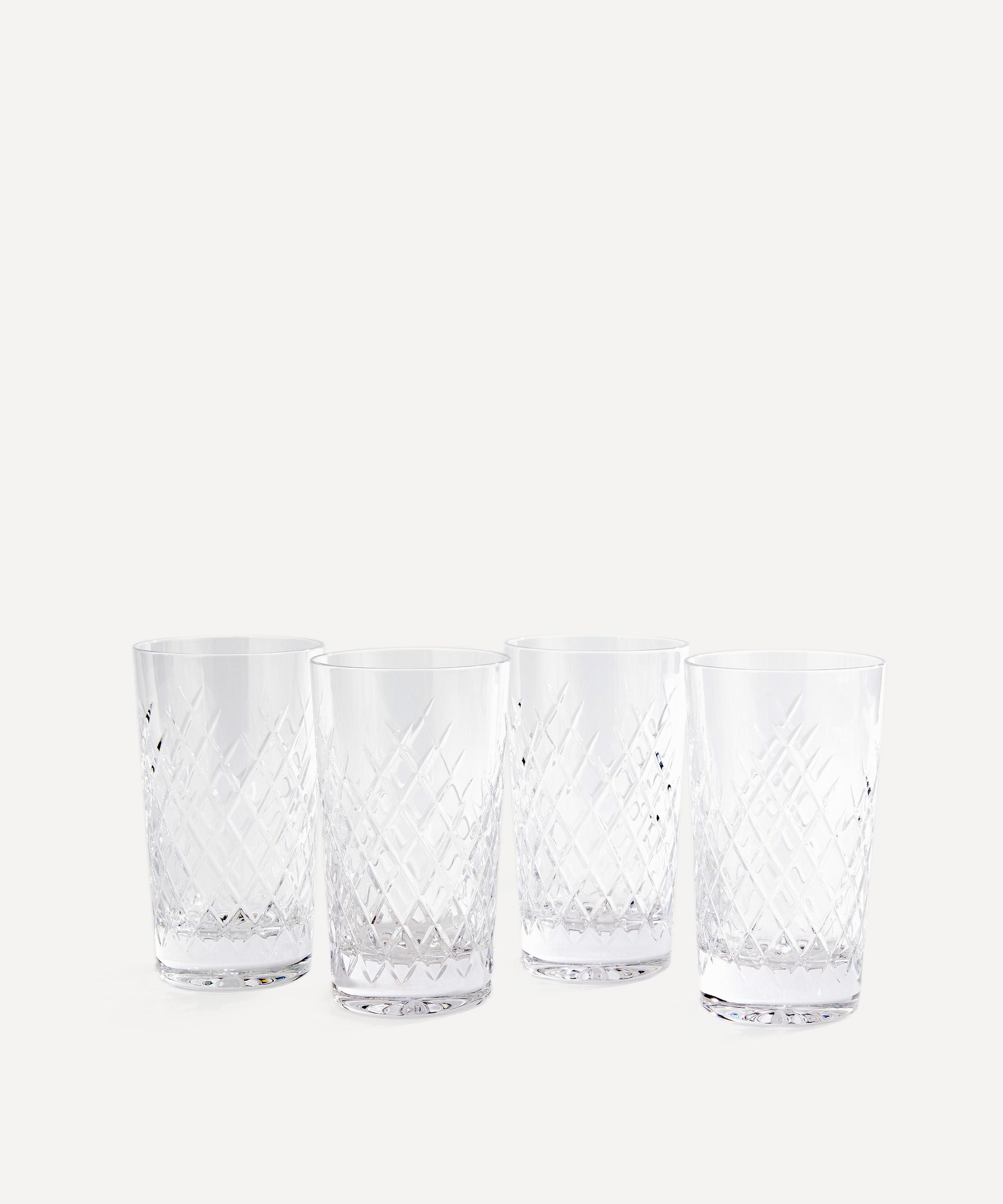 Monogrammed Highball Glass, Set of 4 - Lassarre Design - Home Wet Bar