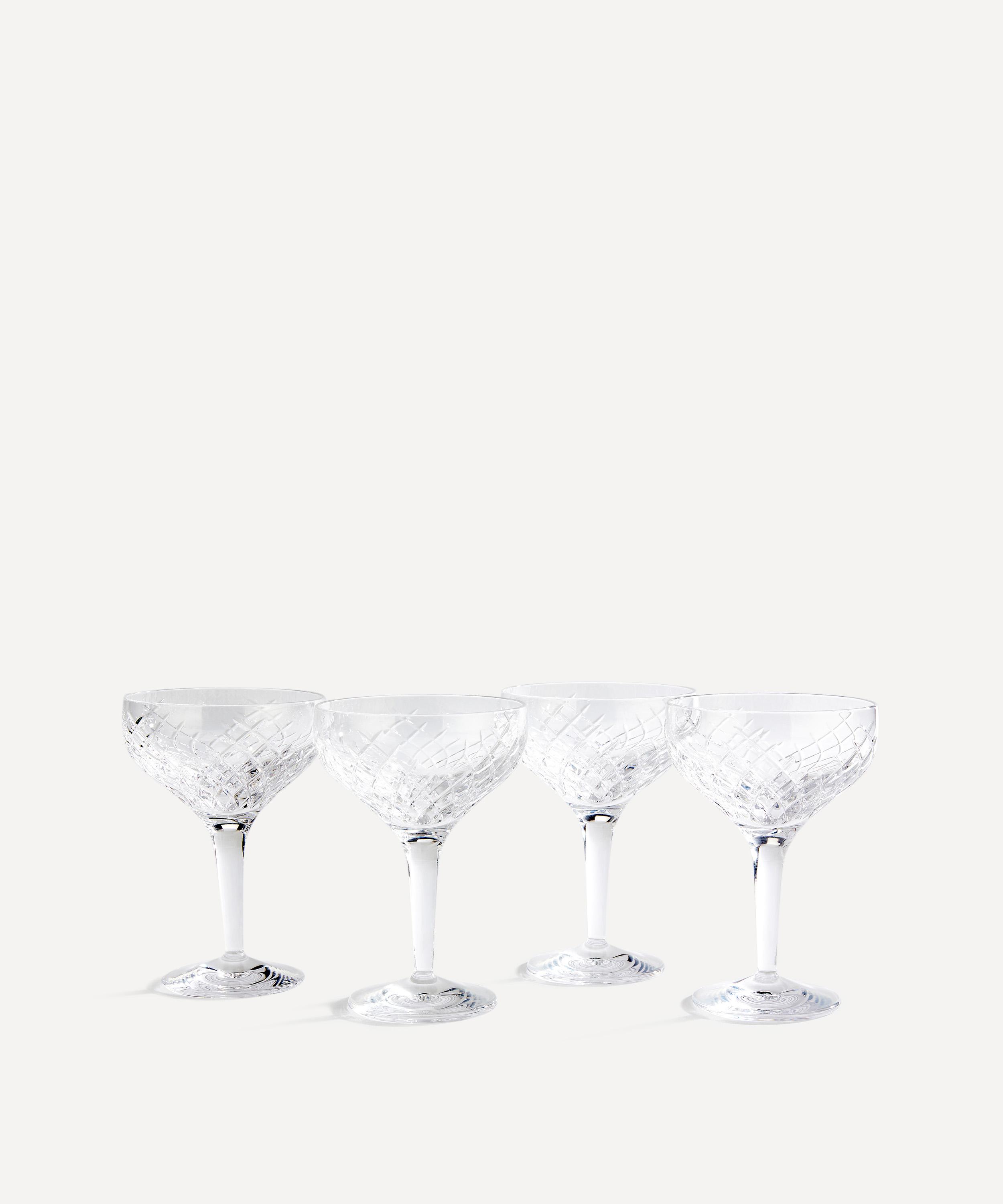 SOHO HOME Barwell Set of Four Crystal Highball Glasses for Men