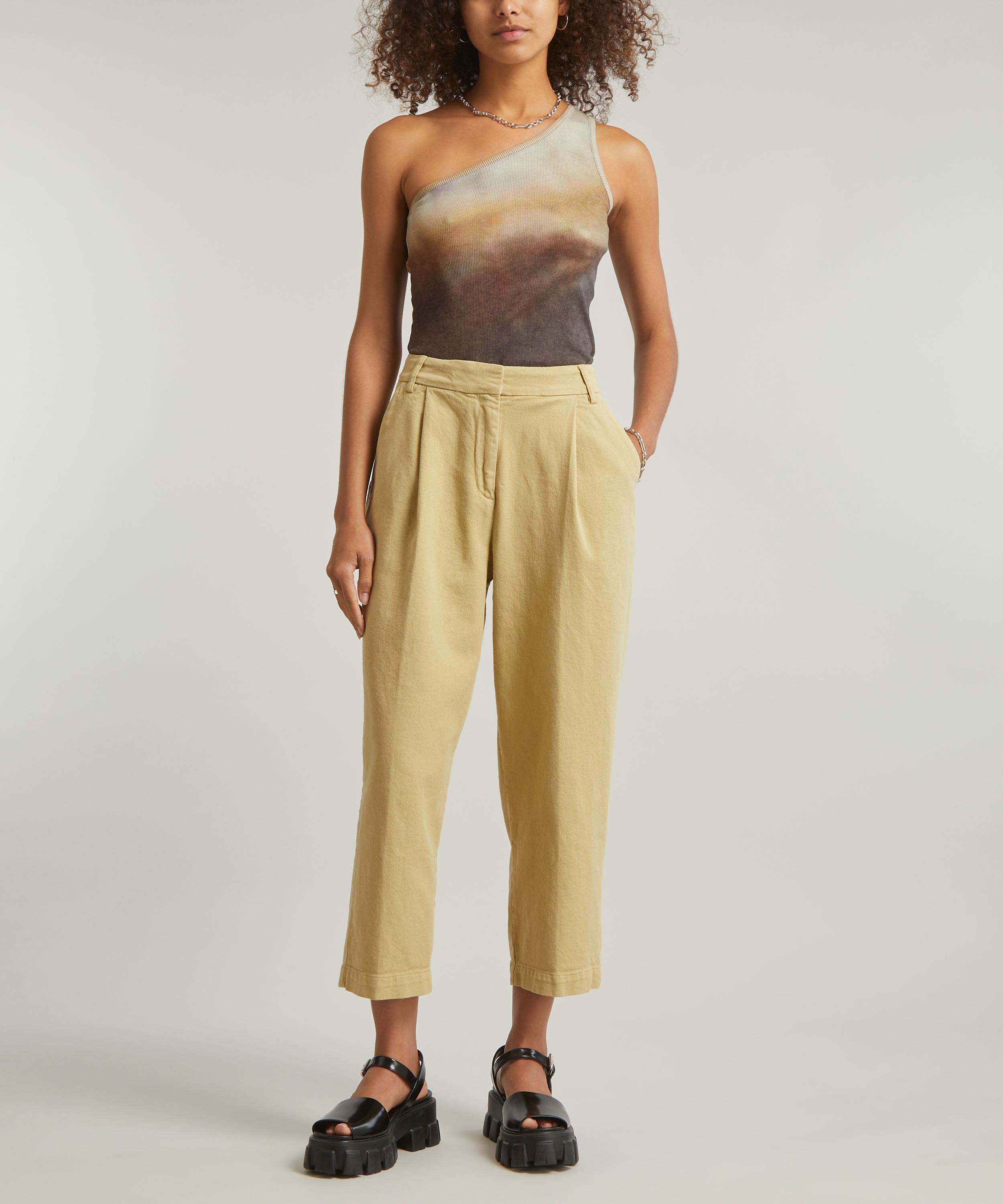 Emma Wide Leg Pant - Sand Wool