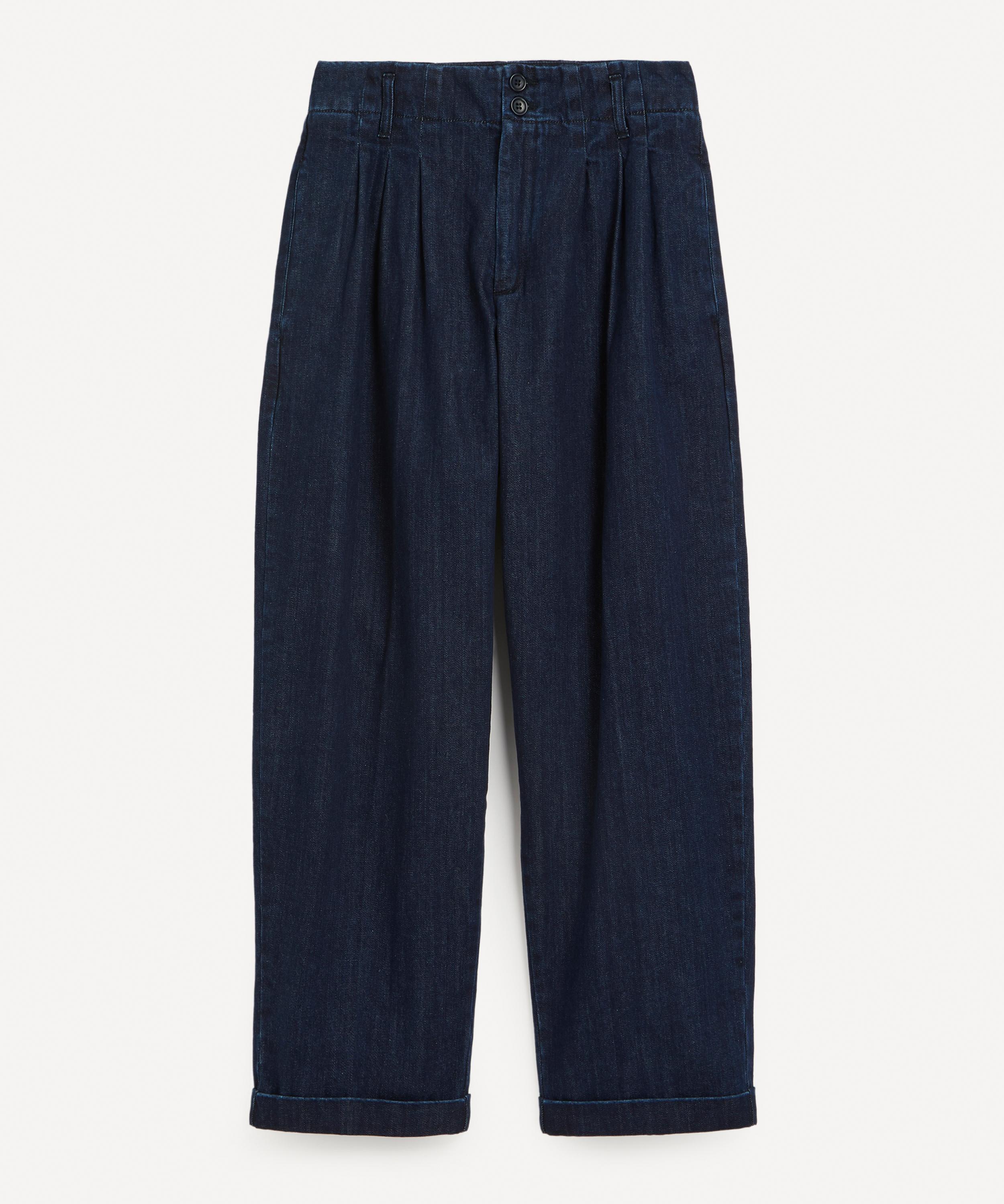 YMC - Keaton Washed Indigo Denim Trousers image number 0