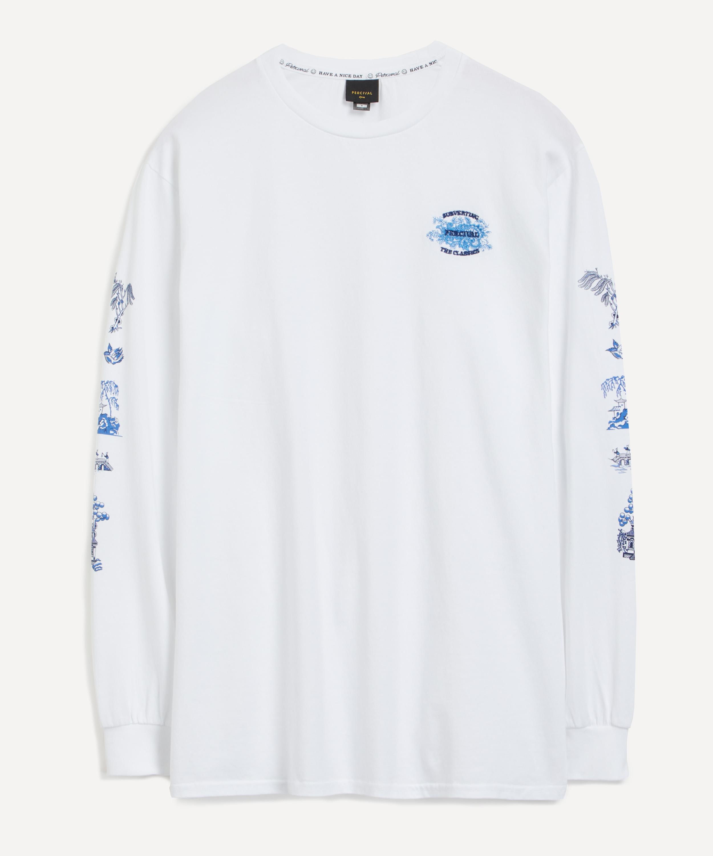 Percival - Blue Willow Long-Sleeve T-Shirt