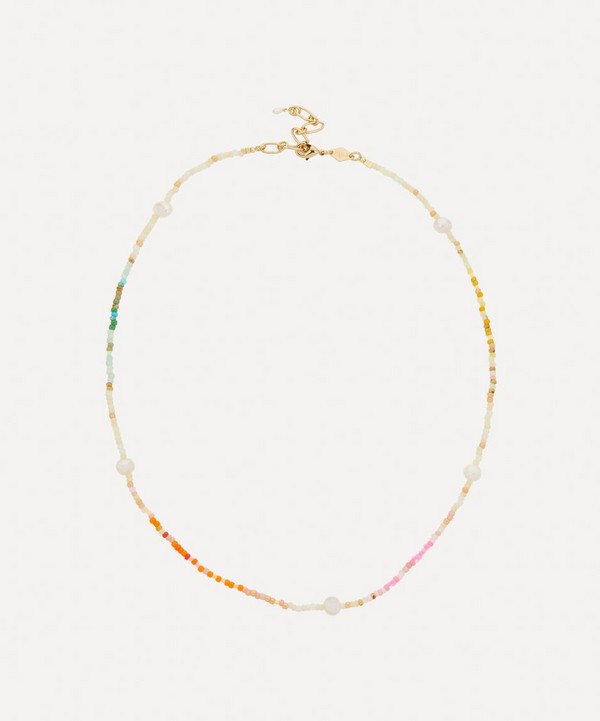 ANNI LU - 18ct Gold-Plated Rainbow Nomad Bead Necklace image number null