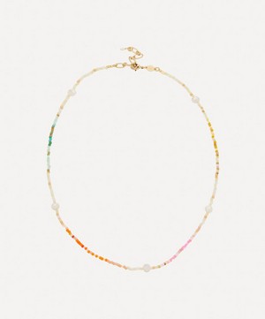 ANNI LU - 18ct Gold-Plated Rainbow Nomad Bead Necklace image number 0