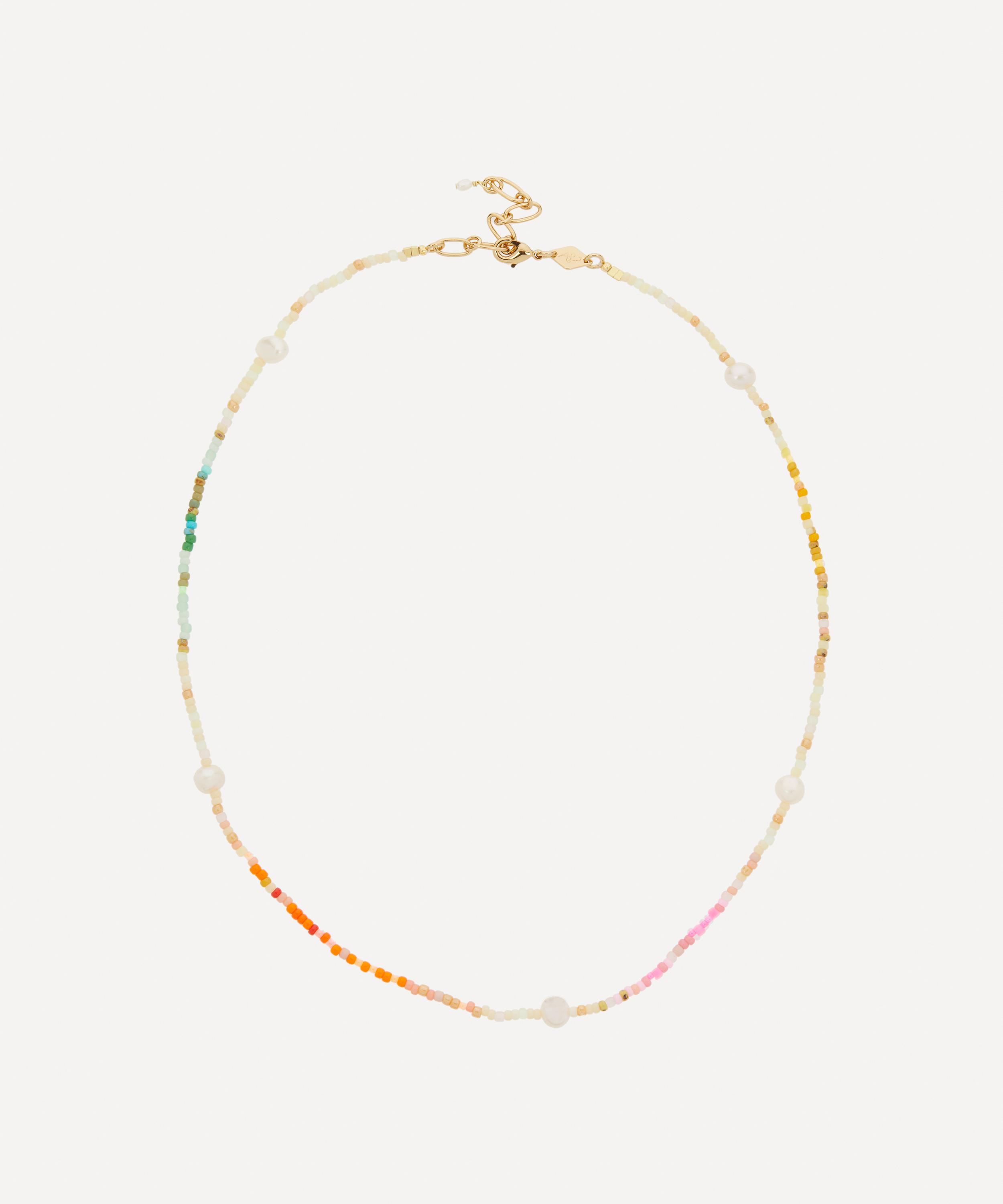 ANNI LU 18ct Gold-Plated Rainbow Nomad Bead Necklace | Liberty