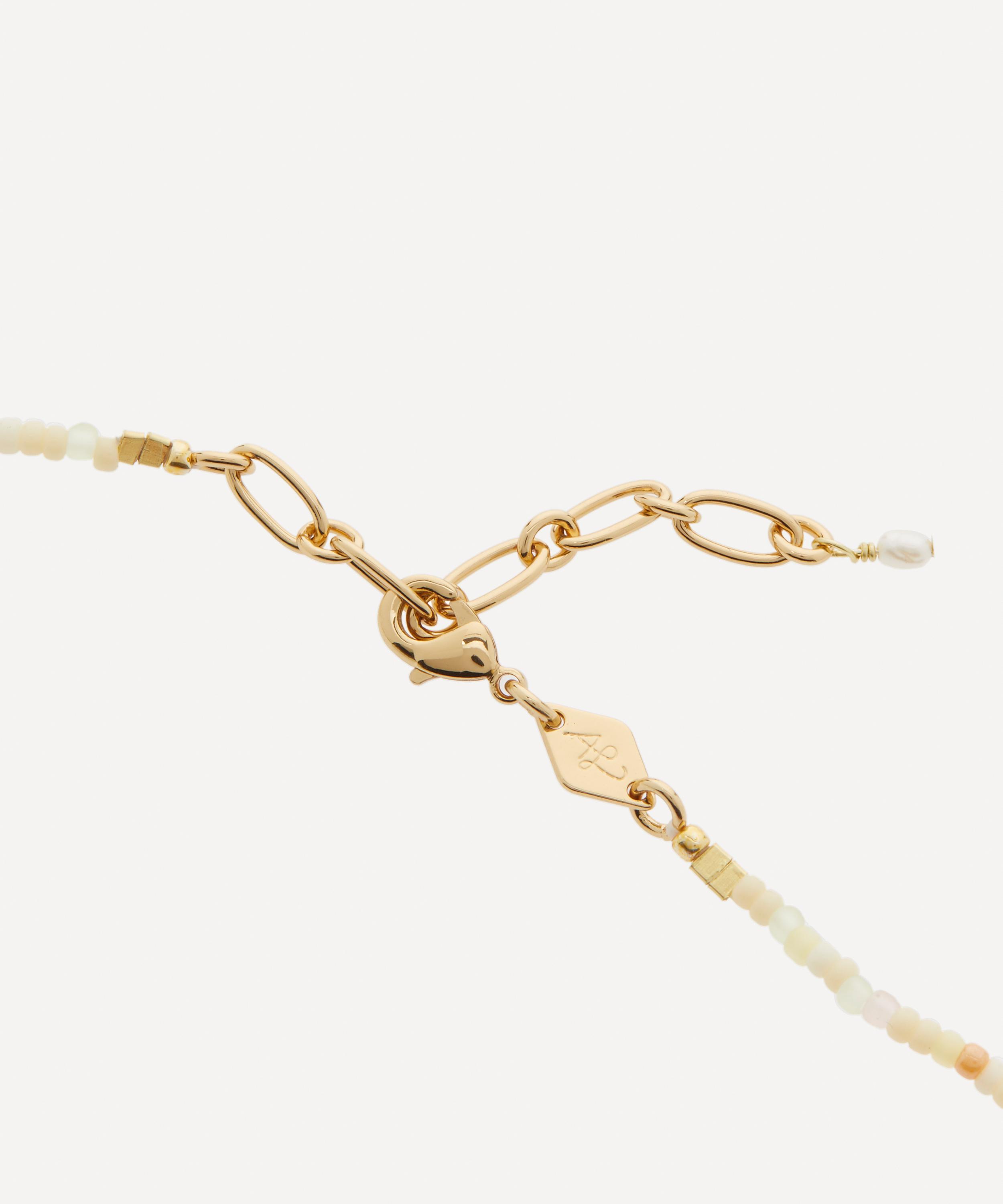 ANNI LU - 18ct Gold-Plated Rainbow Nomad Bead Necklace image number 1