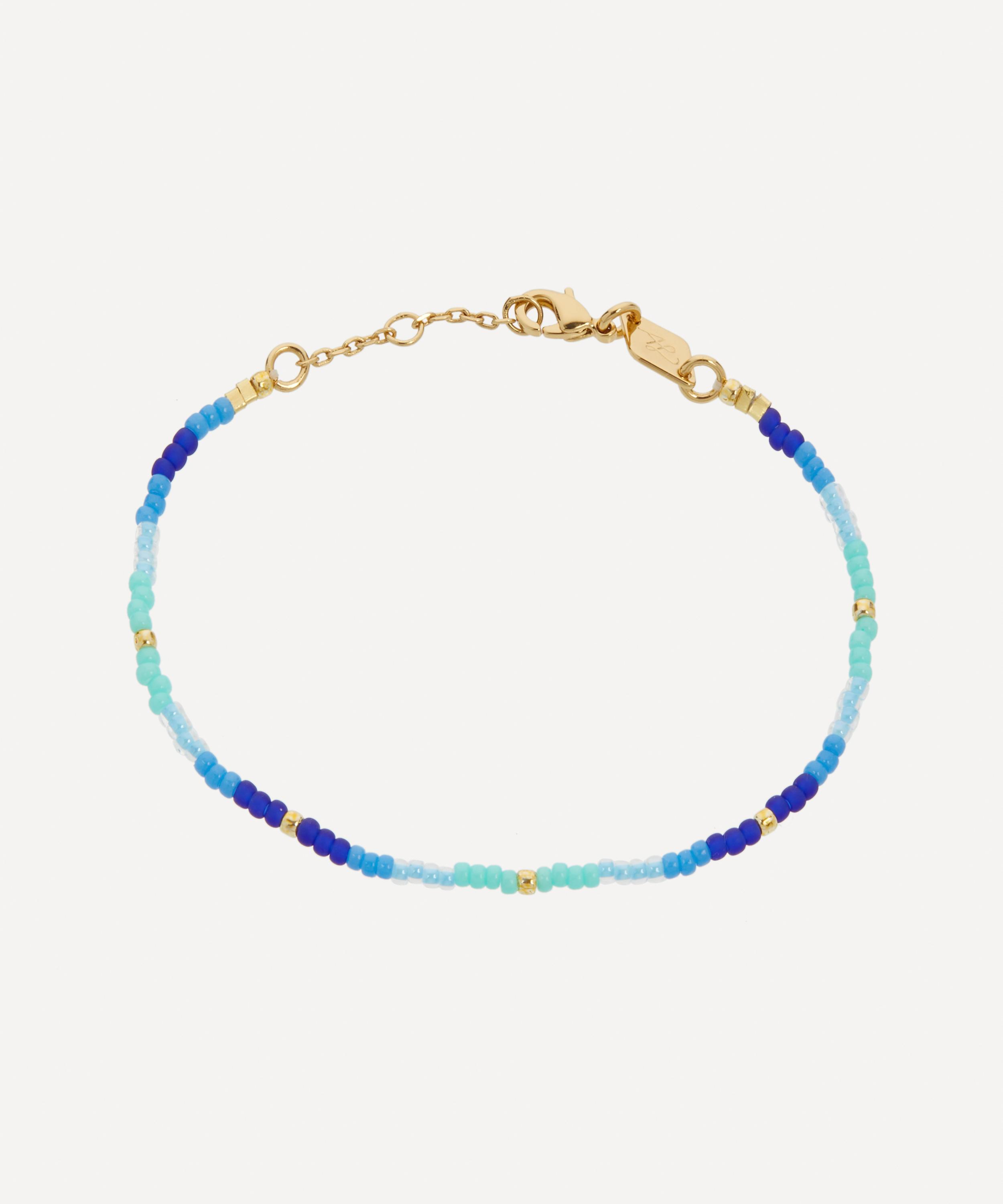 ANNI LU - 18ct Gold-Plated Tie Dye Bead Bracelet